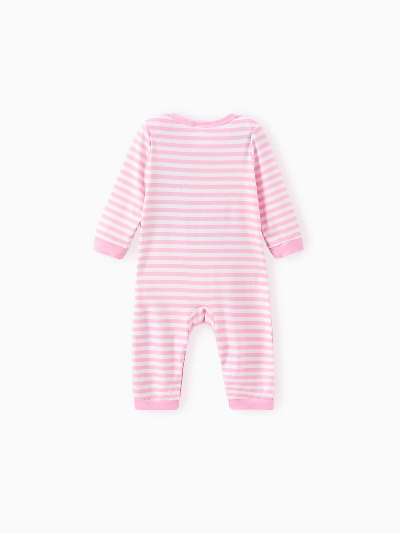 roséblanc - looney tunes combinaison naia™ rayée à manches longues pour bébé garçon/fille - image 3