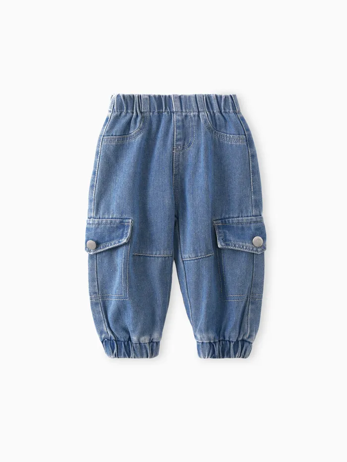 Baby Jungen Aufgesetzte Tasche Avantgardistisch Jeans