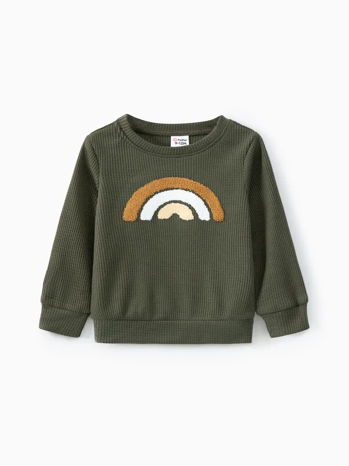 Baby Unisex Lässig Langärmelig Sweatshirts