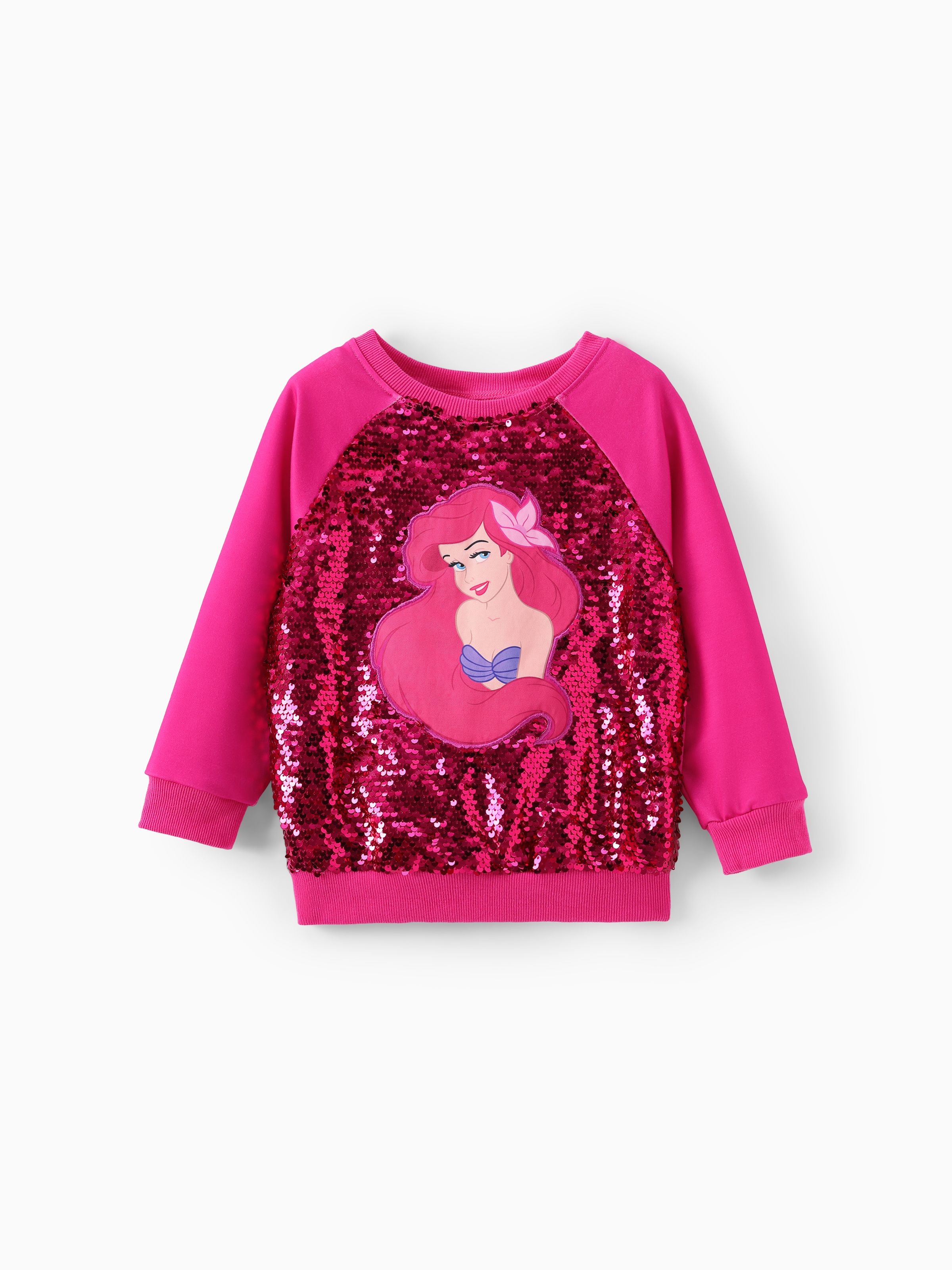 

Disney Princess Toddler Girl Moana/Ariel Sequined Long-sleeve Sweatshirt