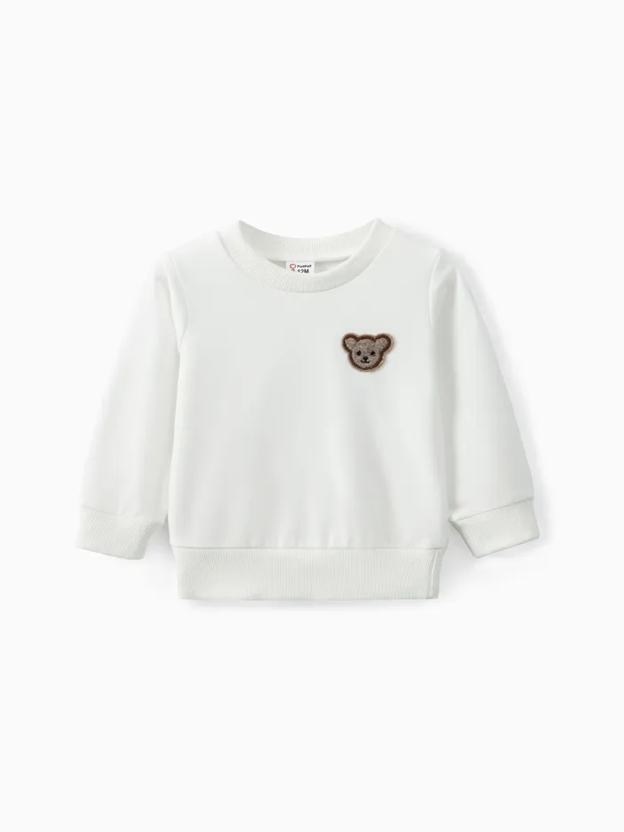 Bébé Unisexe Ours Décontracté Manches longues Sweat-shirt