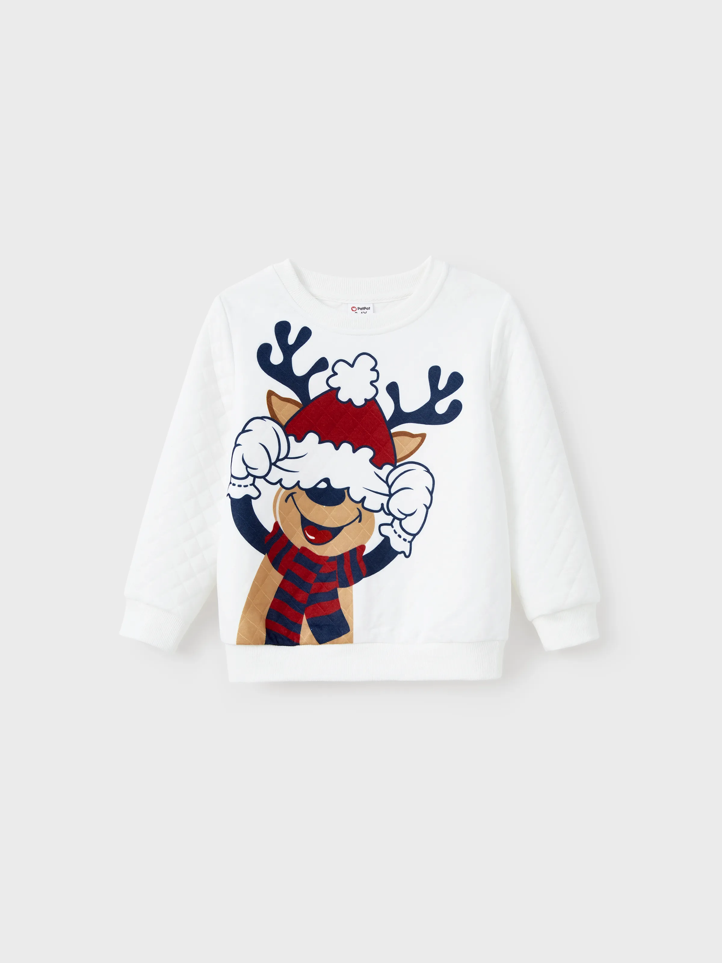 

Christmas Family Matching Fun Quirky Reindeer Graphic Tops