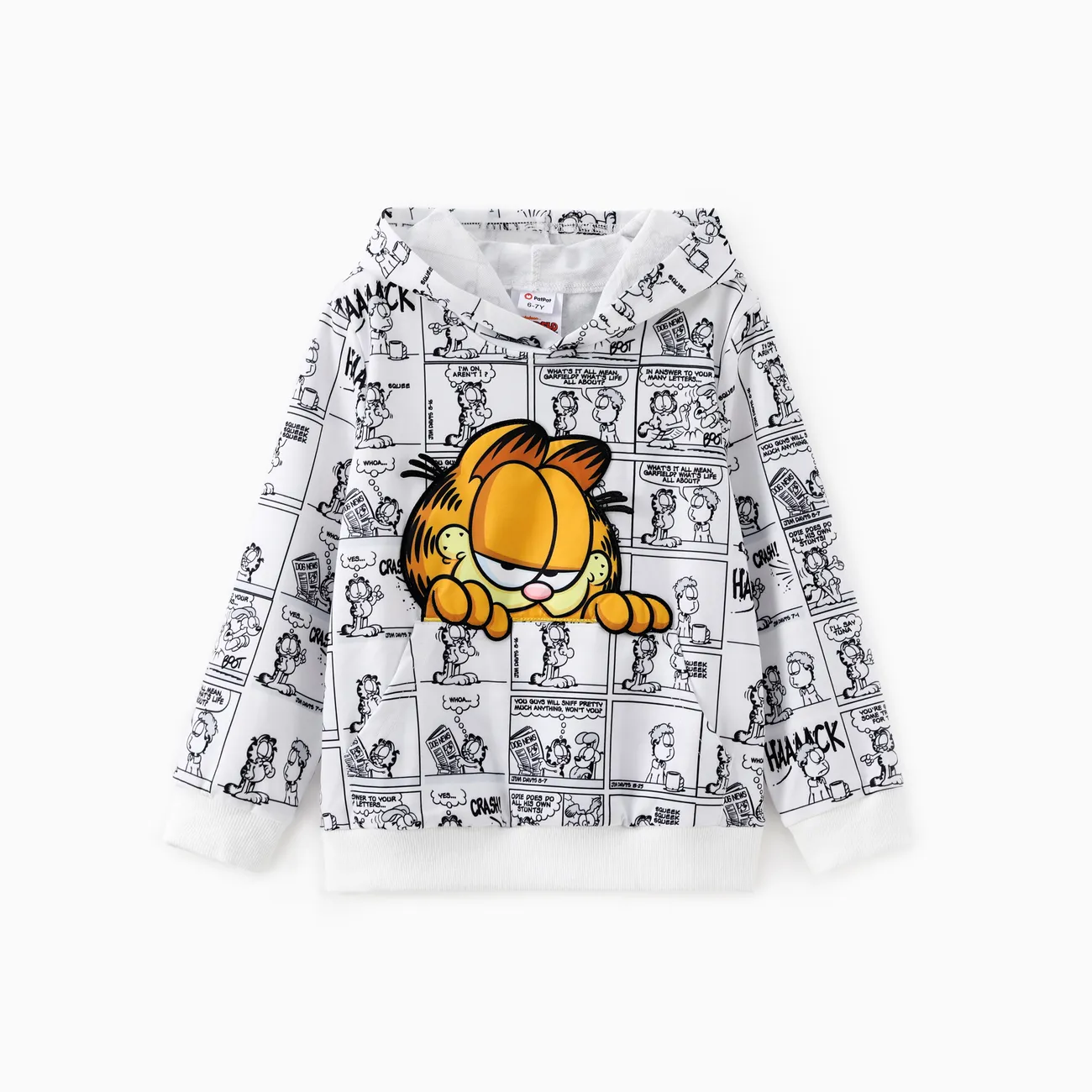 Garfield Kids Boy 1pc Graphic Comic Print Hoodie