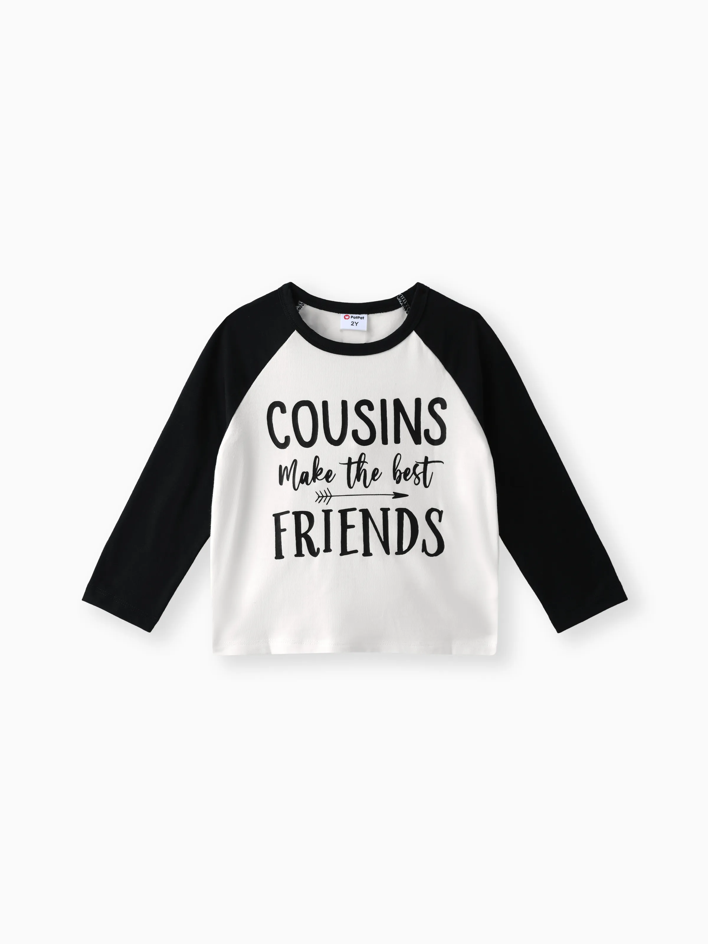 

Toddler Boy/Girl Letters Print Colorblock Long-sleeve Tee