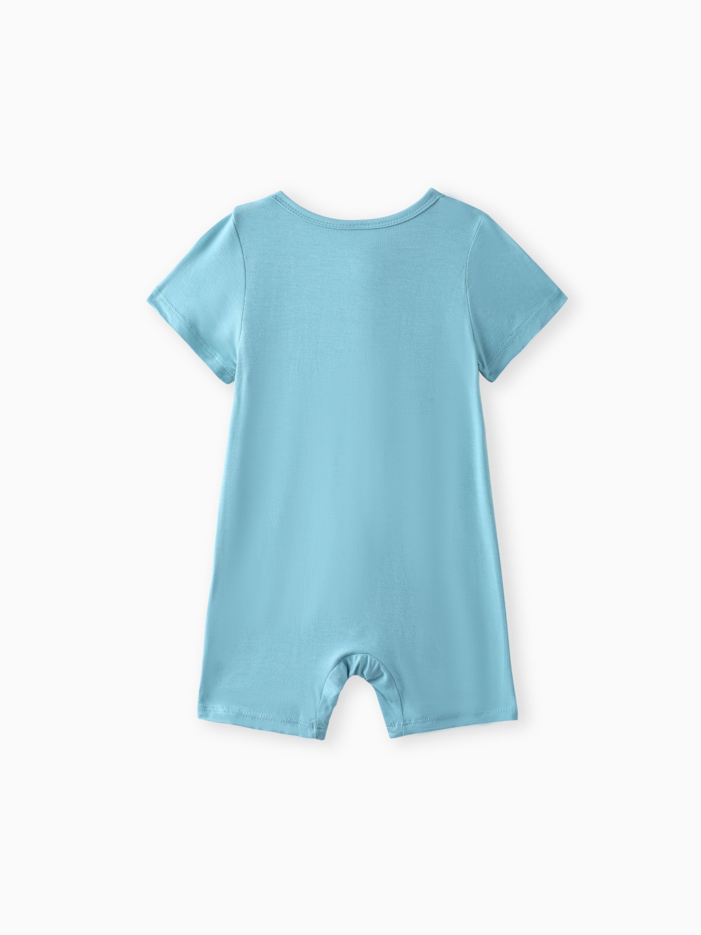 Childlike Solid Color Romper with Secret Button for Unisex Baby Only 15.99 PatPat US Mobile