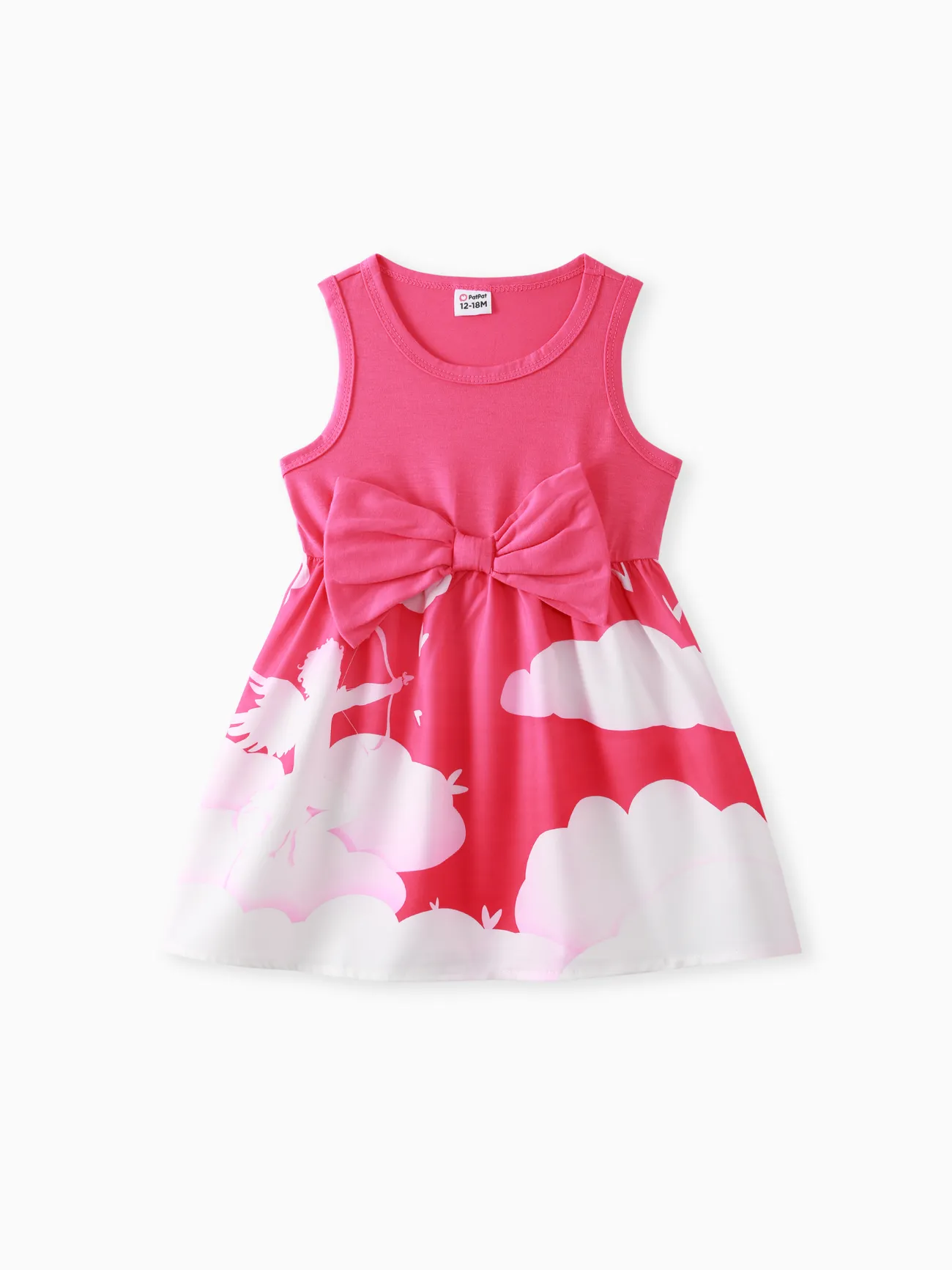 Vestido de San Valentín Niña 1pcs Hiper-Táctil Patrón Animal Poliéster Spandex Regular