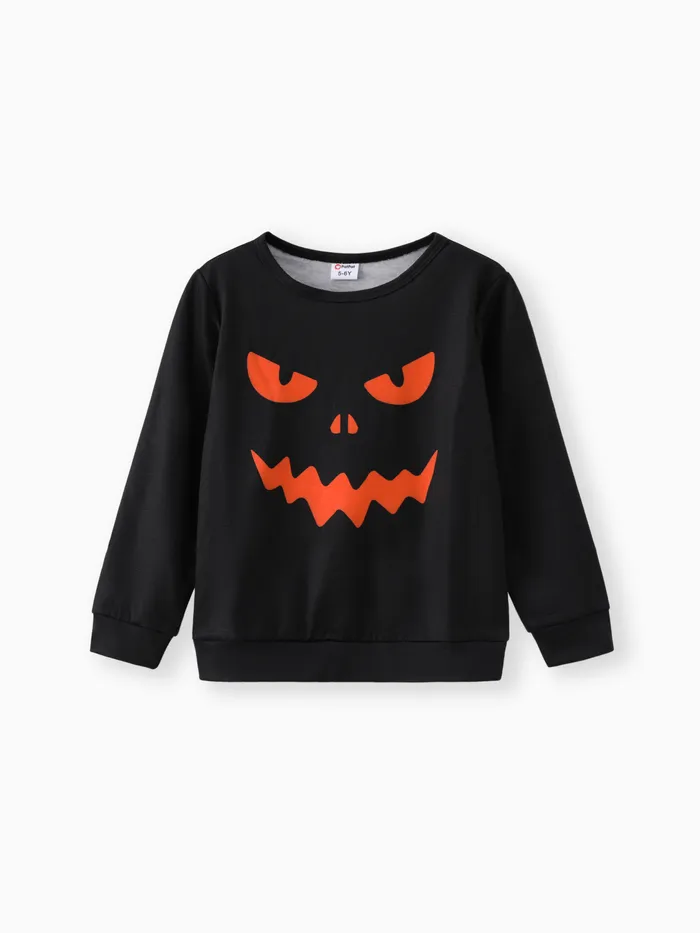 Halloween Enfants Unisexe Motif Halloween Manches longues T-Shirt