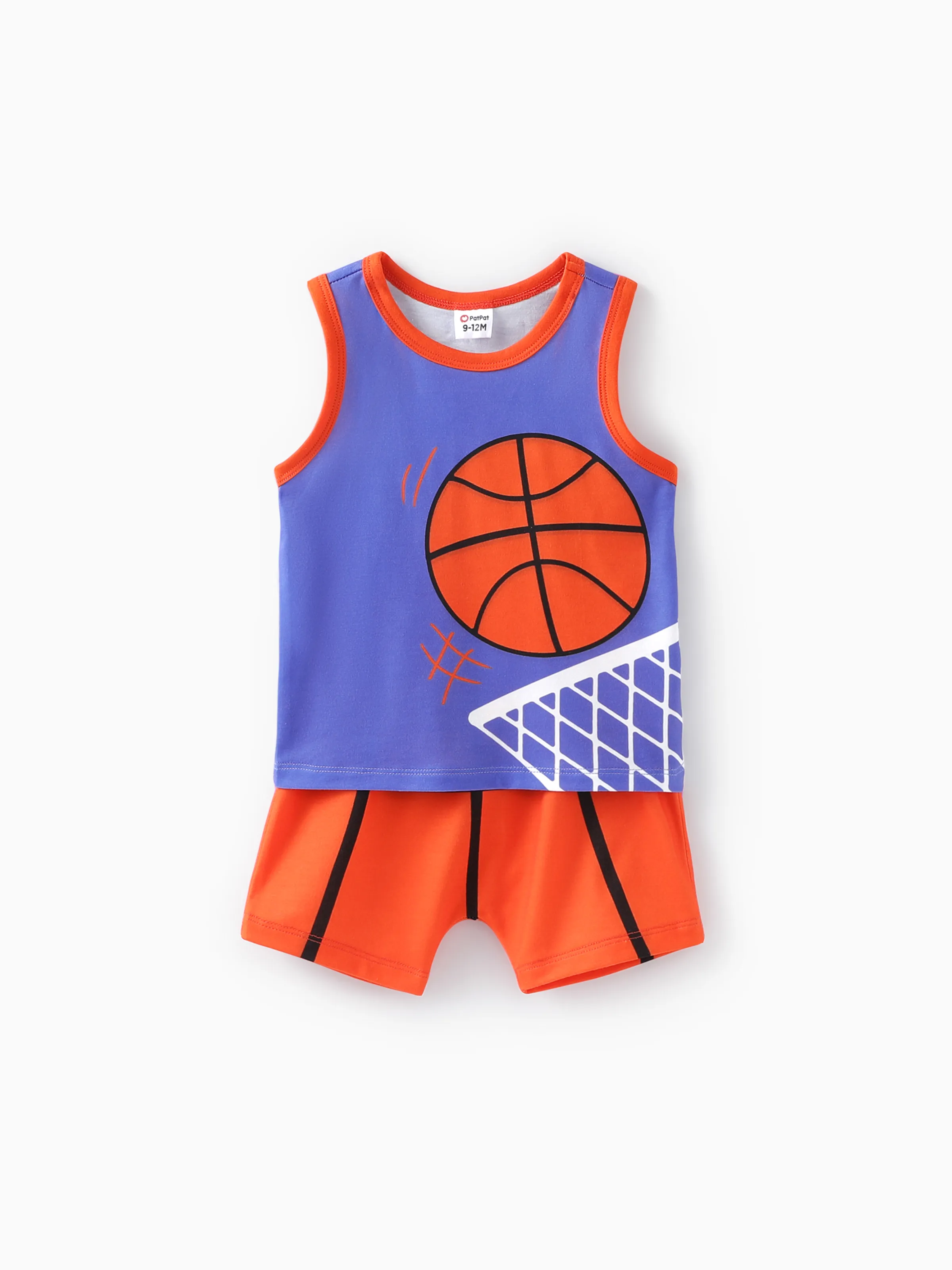 Baby Boy 2pcs Sporty Tank Top and Shorts Set