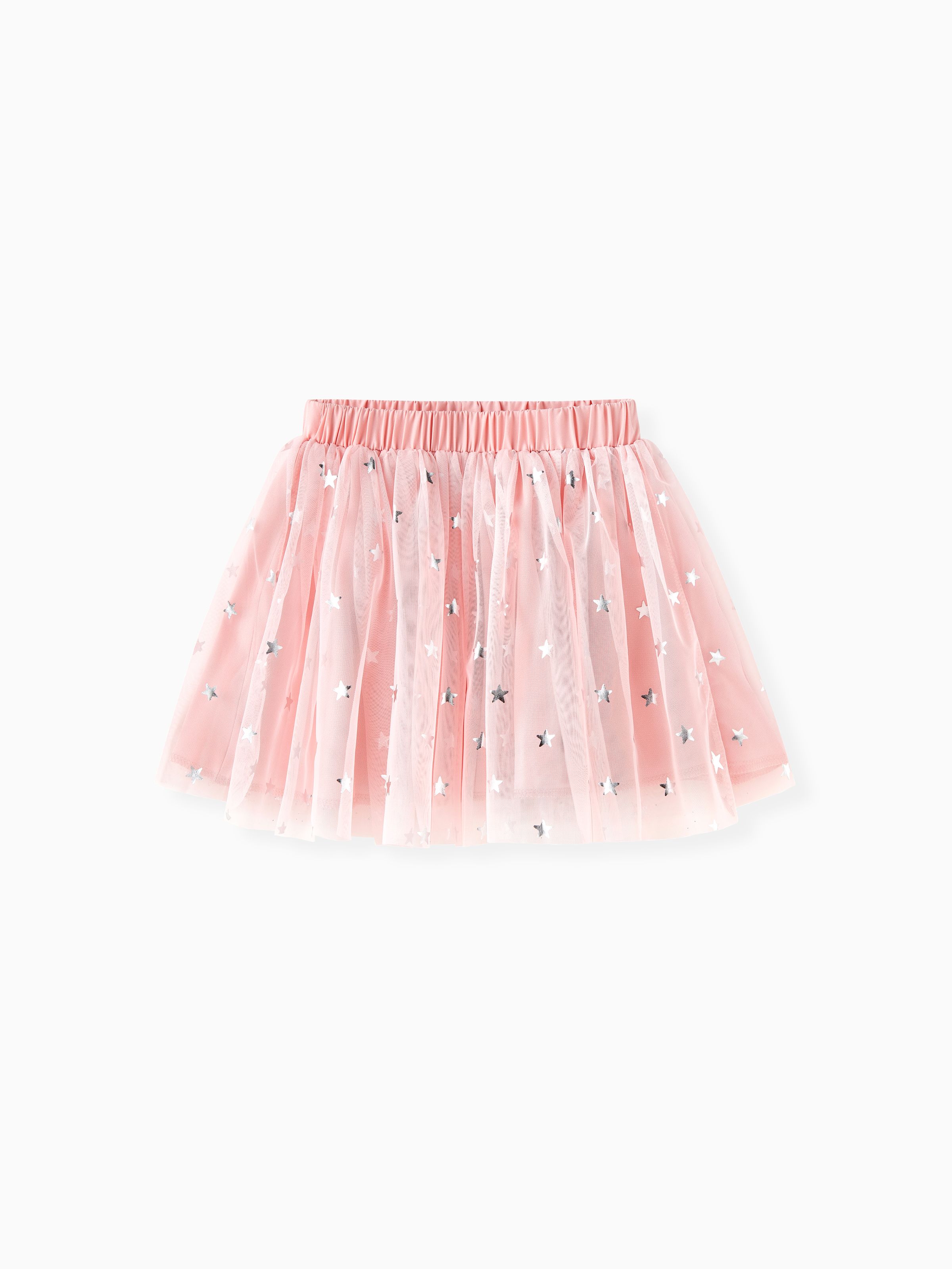

Sweet Oversized Multi-layered Stars Skirt for Girls - 100% Polyester