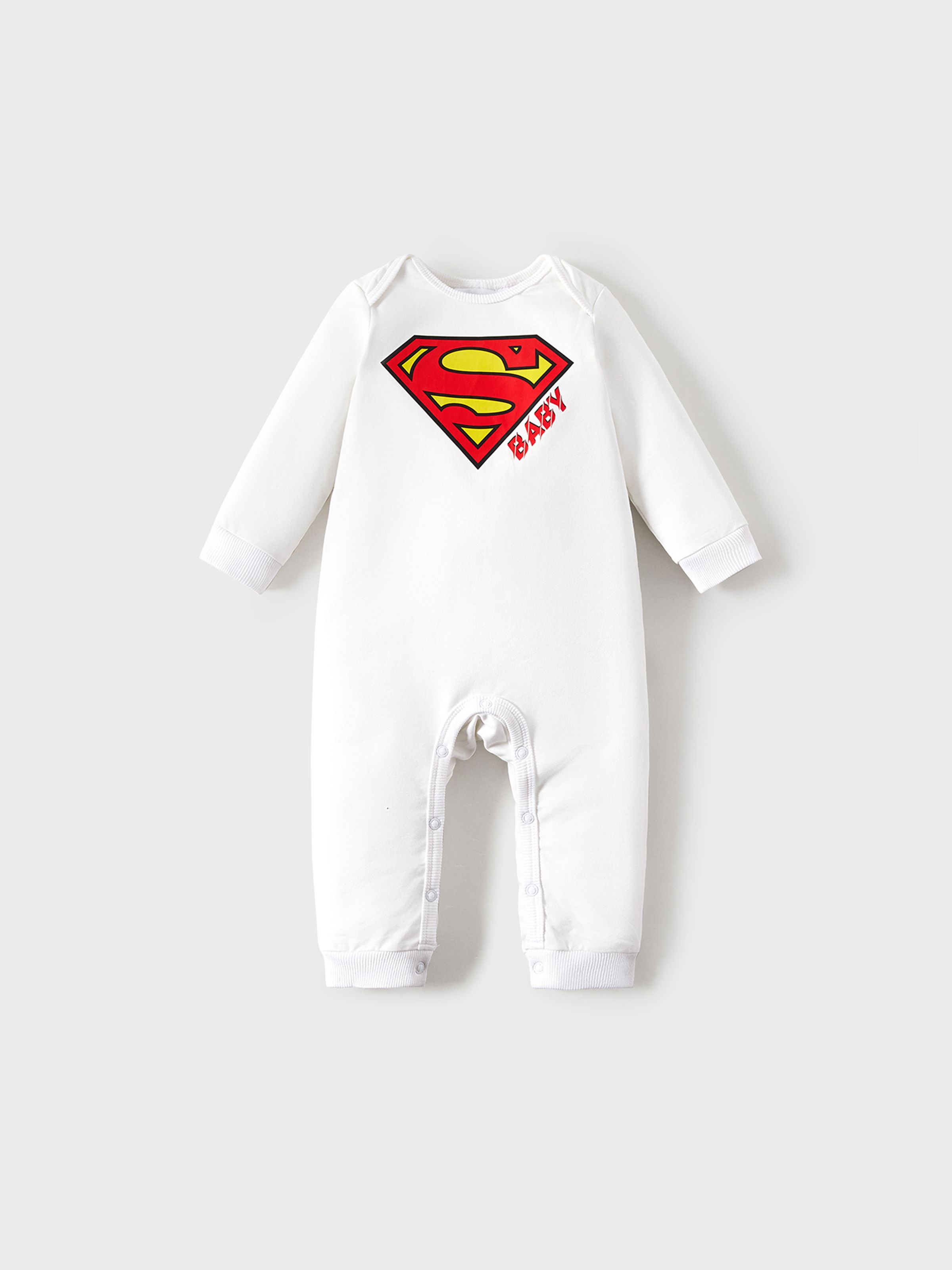 

Superman Family Matching Cotton Long-sleeve Graphic Print White Hoodies
