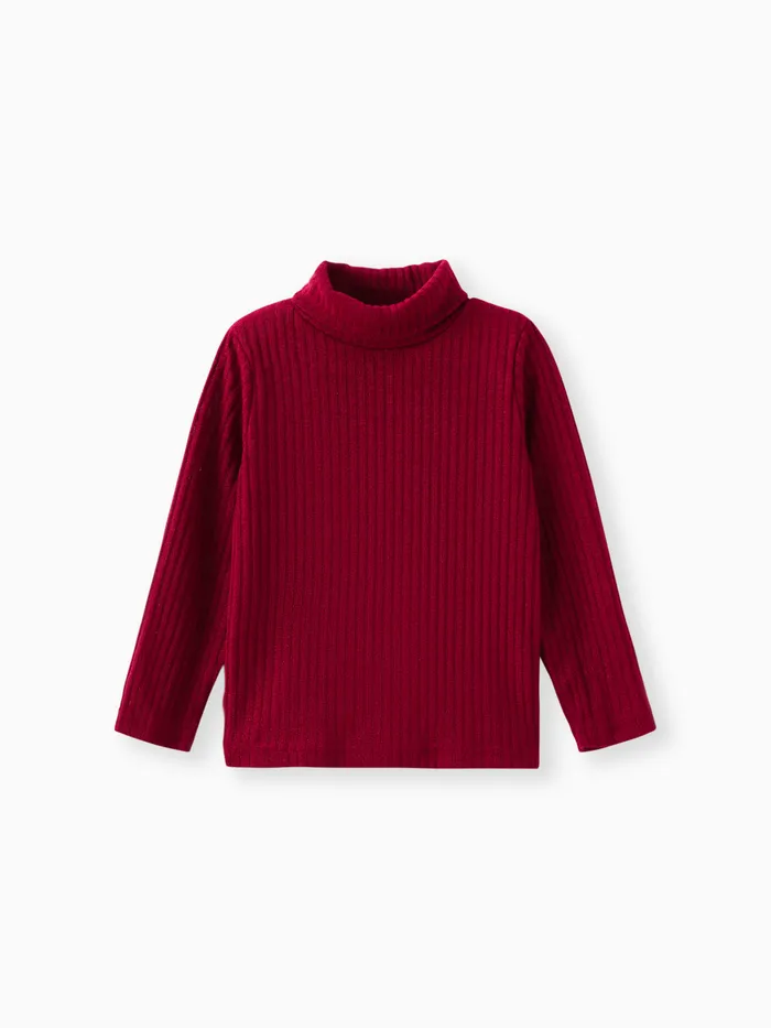 Toddler Boy/Girl Turtleneck Textured Tee