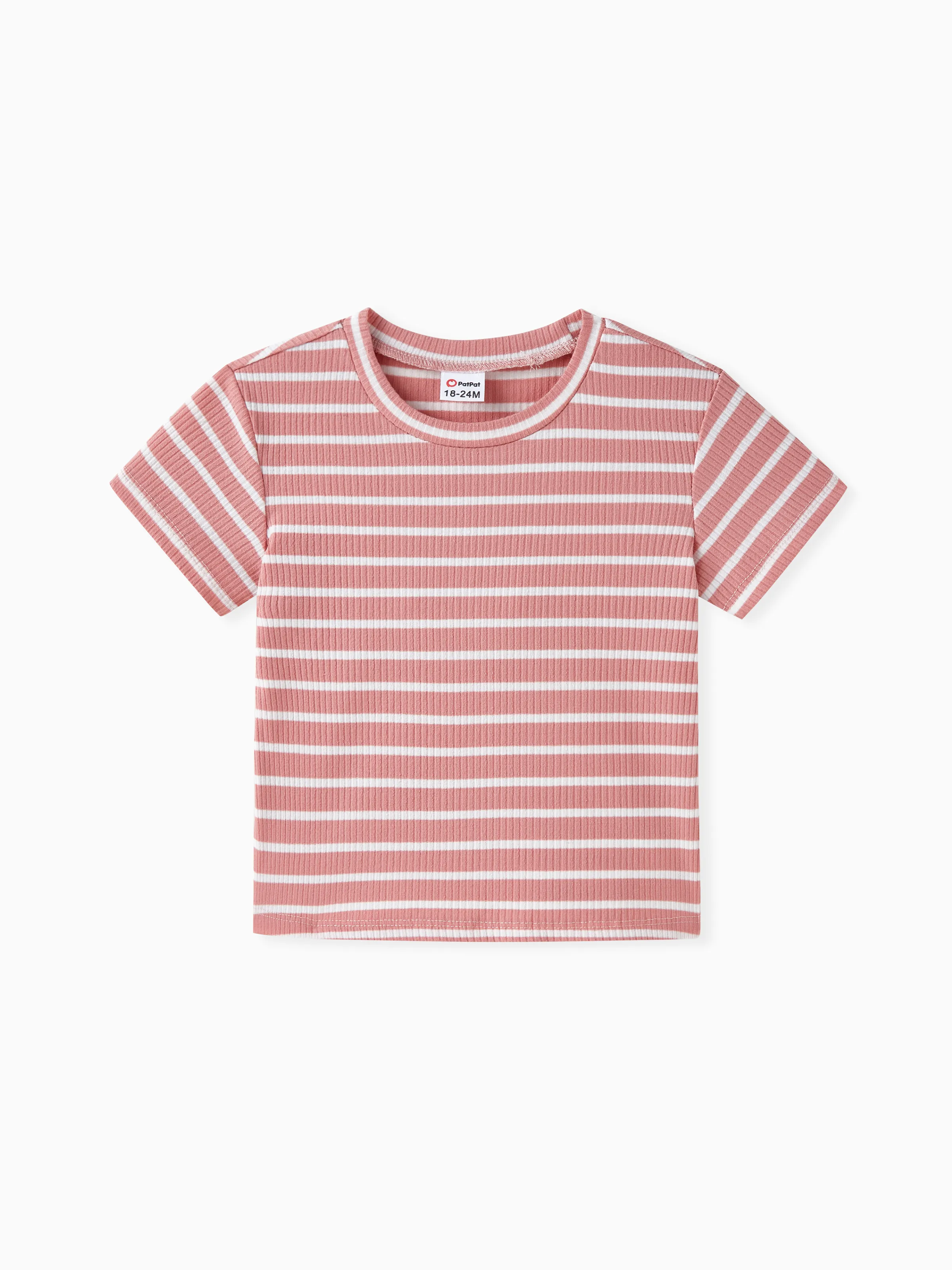 Toddler Girl Sweet Stripe Short-sleeve Tee