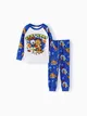 Garfield Toddler Boy/Girl 2pcs All-over Print Conjunto de pijamas apertados
 Azul