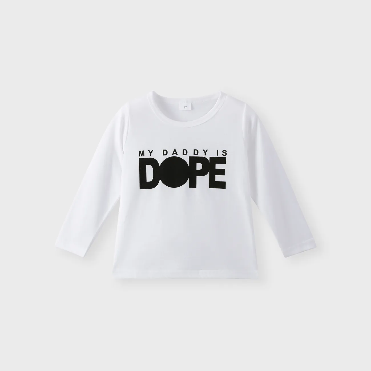 Toddler Girl/Boy Letter Print Long-sleeve Tee