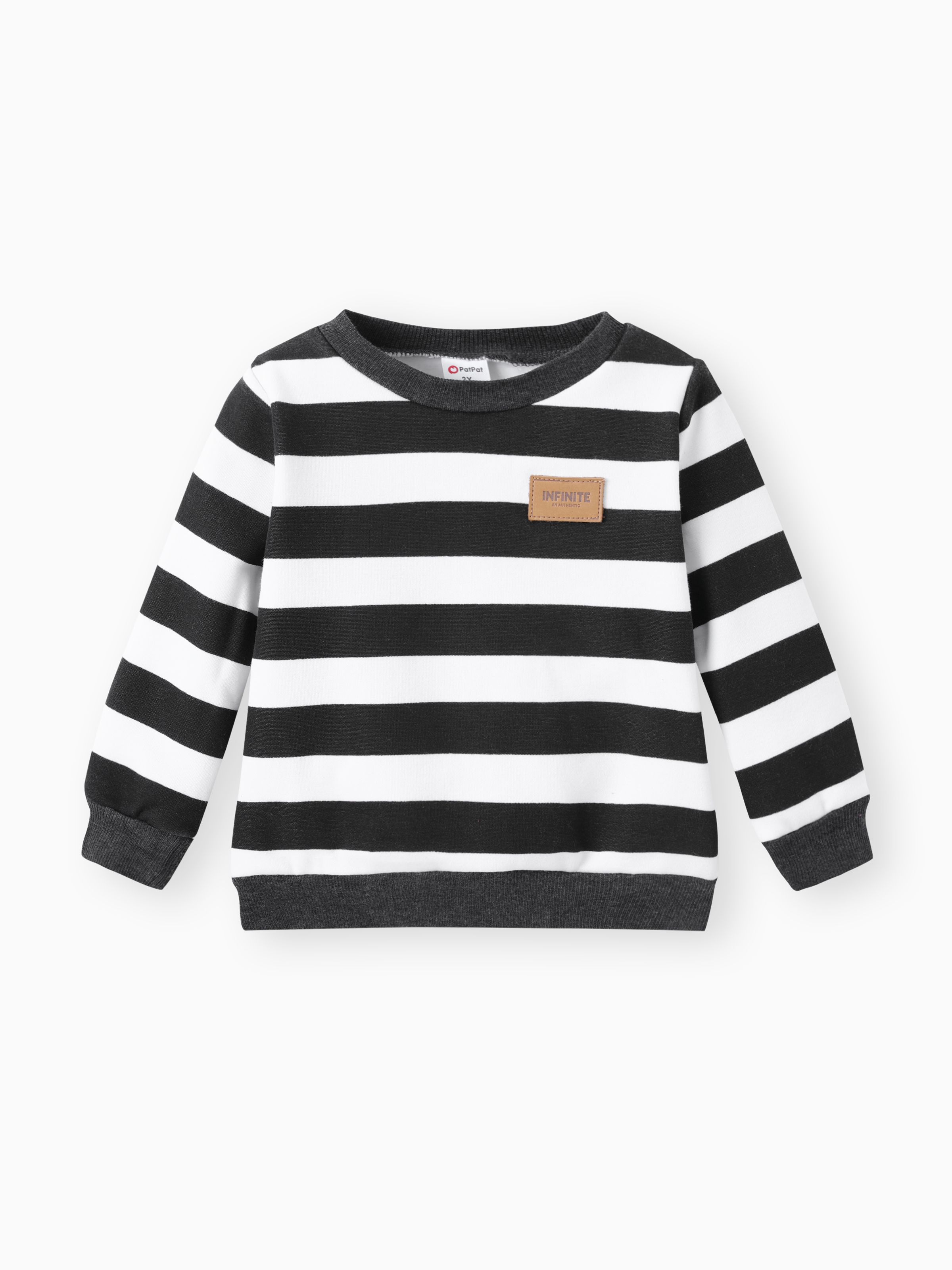 

Toddler Boy Casual Striped Long Sleeve Sweatshirt