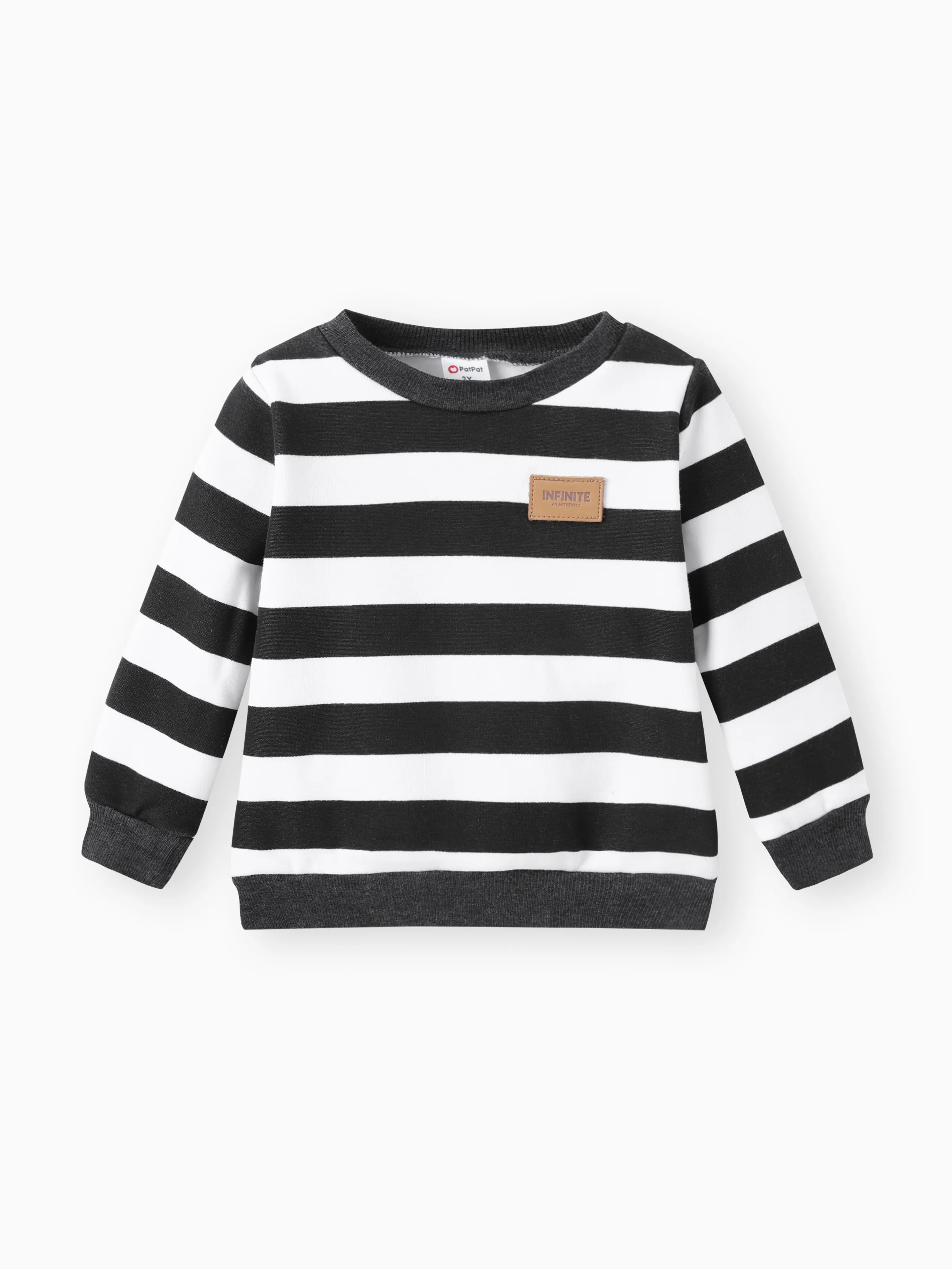 Toddler Boy Casual Striped Long Sleeve Sweatshirt 