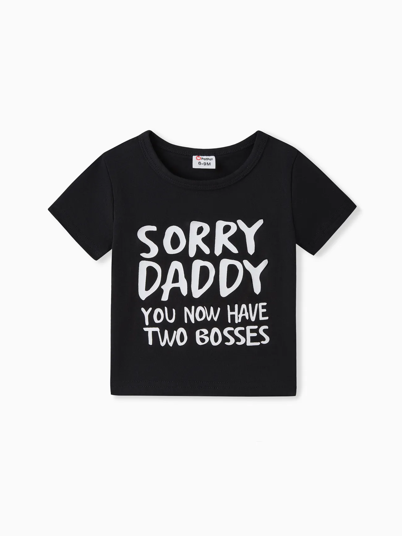 

Baby Boy/Girl 95% Cotton Short-sleeve Letter Print Tee