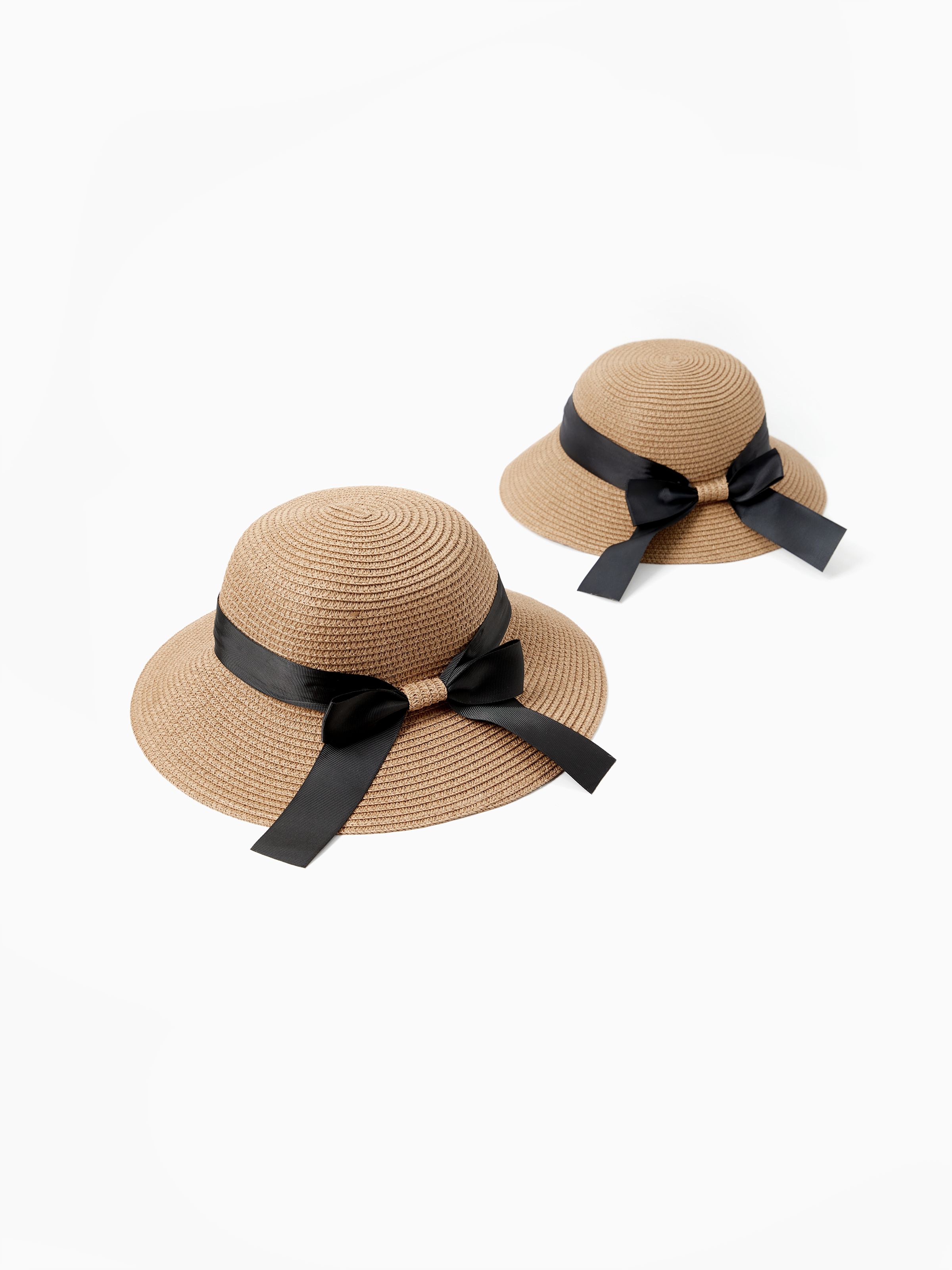 

Mommy and Me Straw Bow Tie Beach Vacation Hats