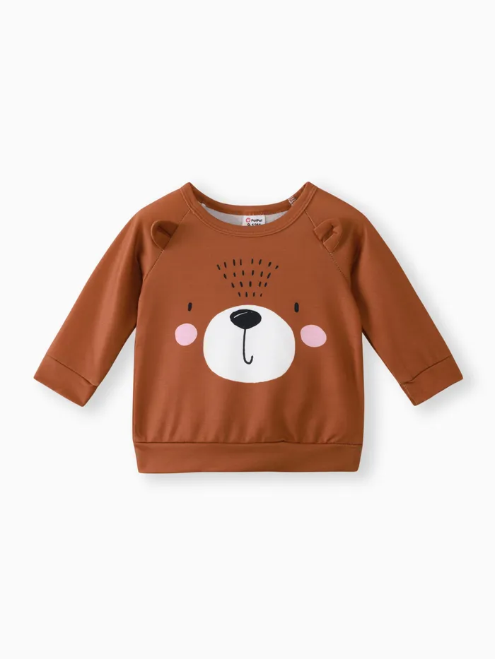 Baby Boy Animal Print Pullover Sweatshirt