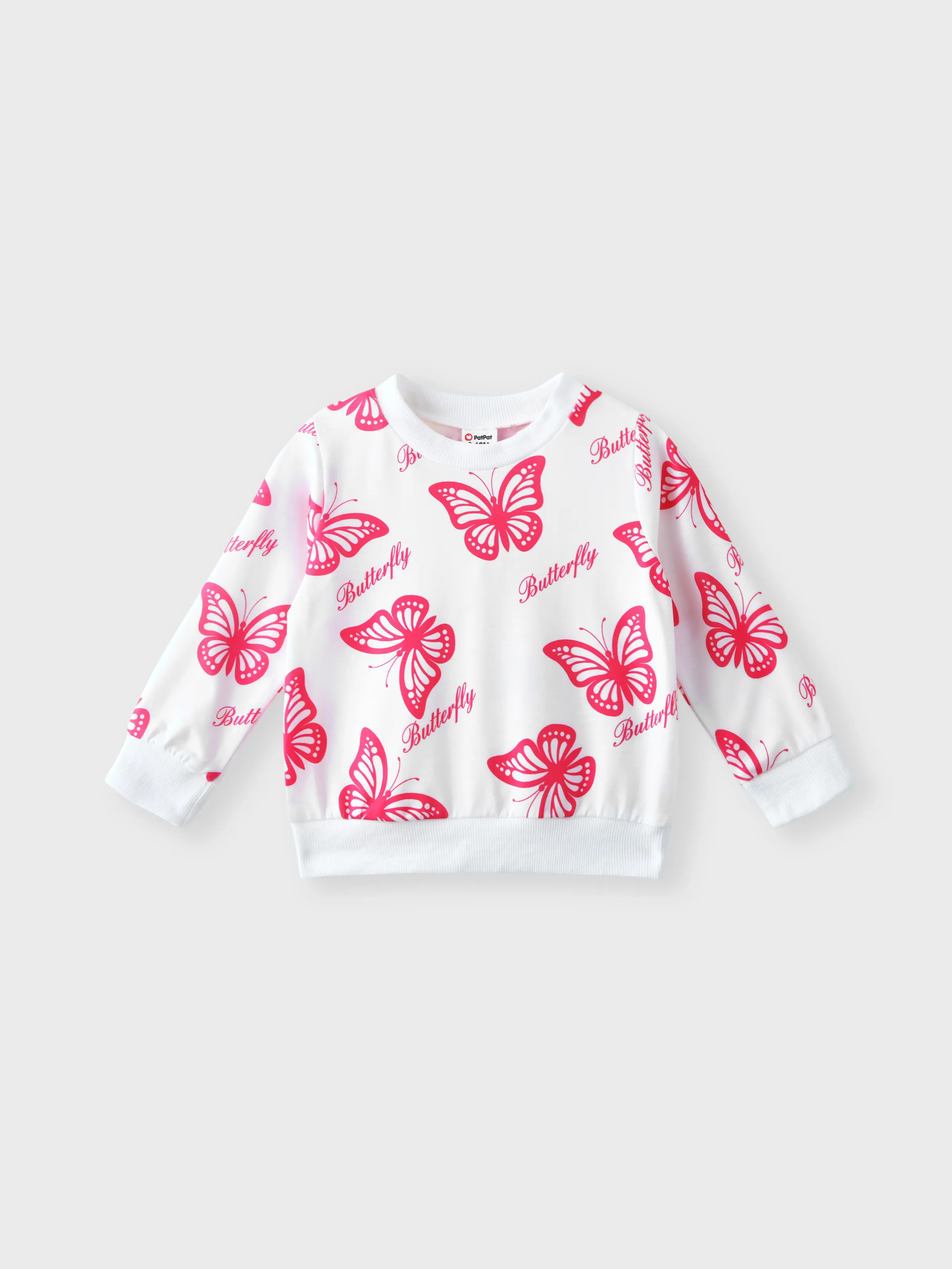 Baby Girl Sweet Butterfly Animal print Pullover Hoodie 