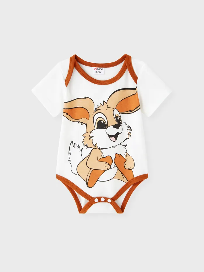 Cute Rabbit Printed Romper for Baby Boy