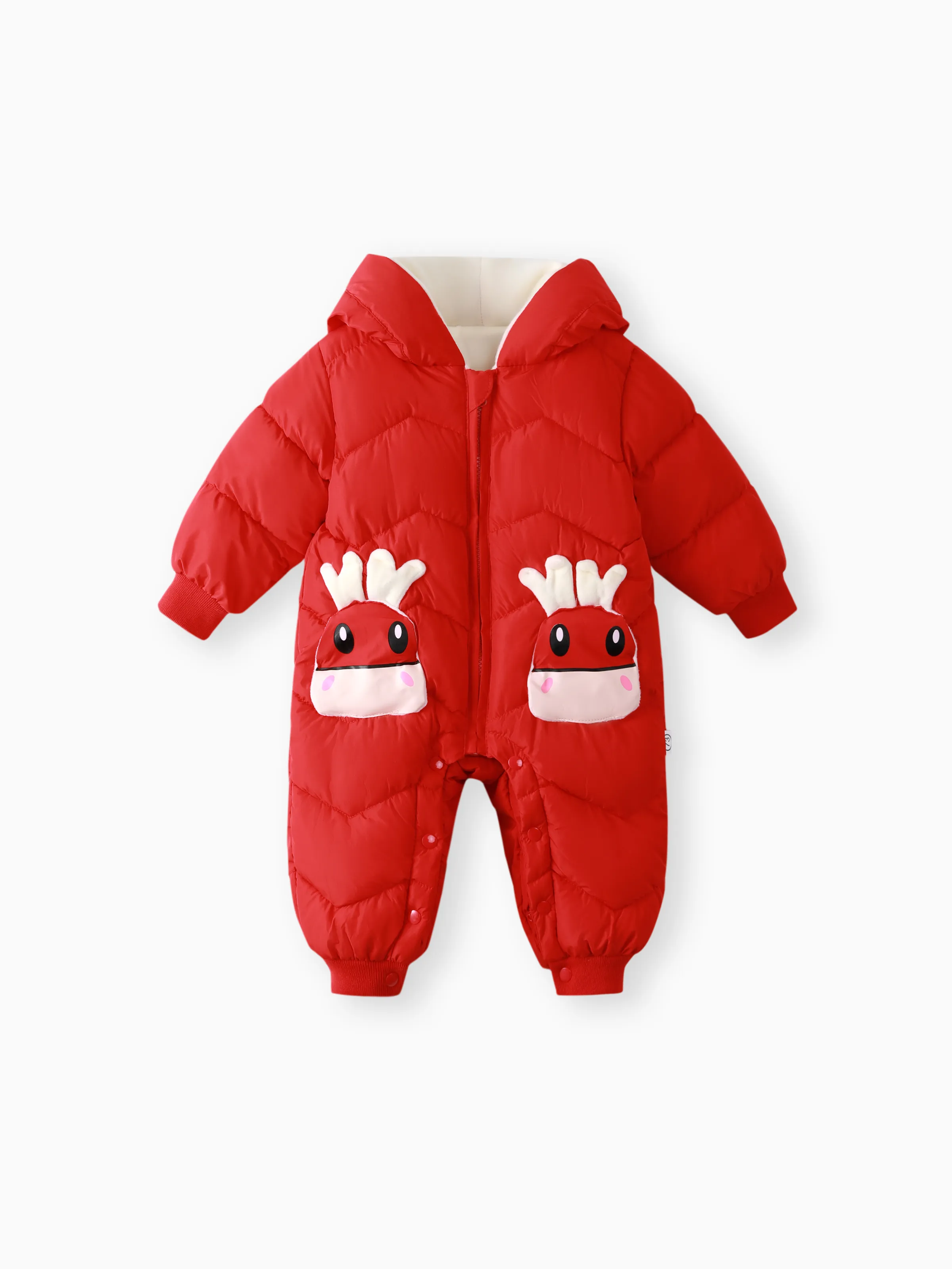 

Baby Boy/Girl Hyper-Tactile 3D Design Christmas Long SleeveJumpsuit