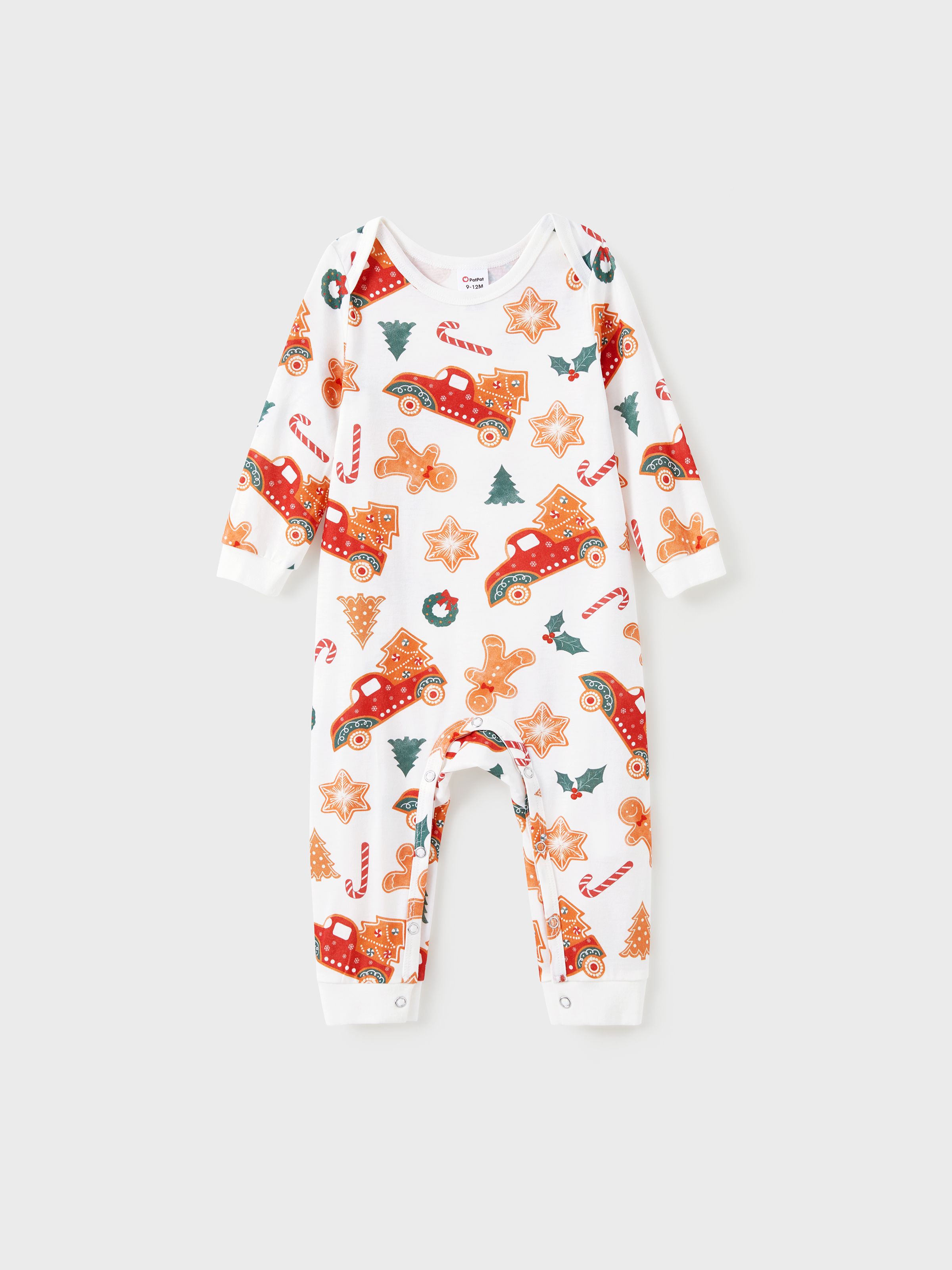 

Christmas Family Matching Allover Xmas Pattern Pajamas Sets with Drawstring and Pockets ( Flame Resistant )