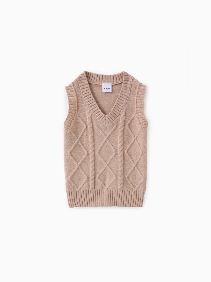 Baby Boy/Girl Solid Sweater Vest