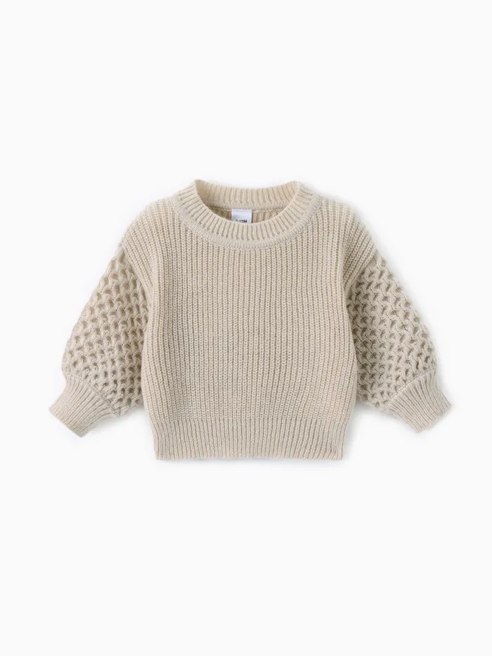 Suéter texturizado para bebé/niño pequeño/niña