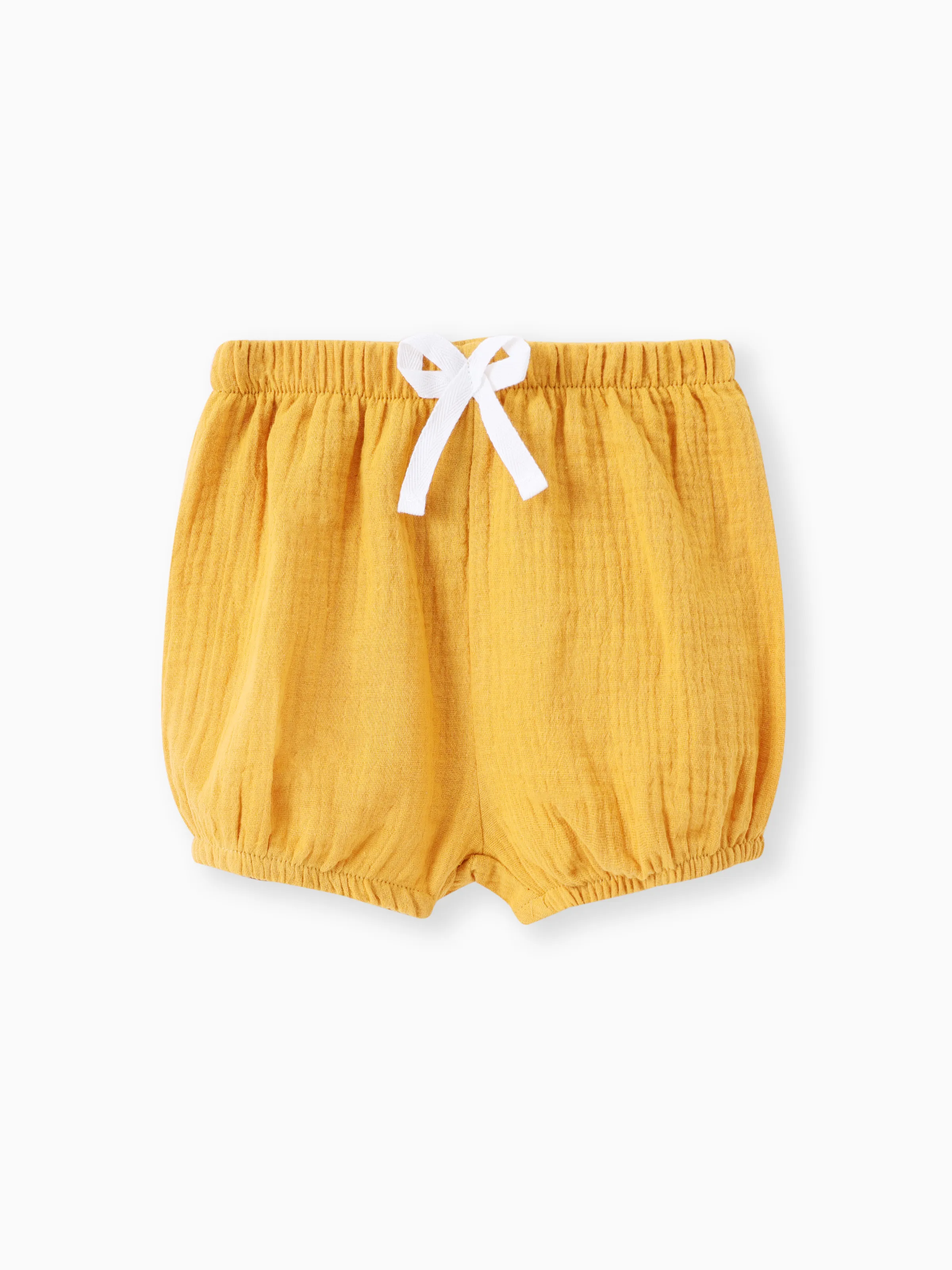 

Baby Boy/Girl 100% Cotton Crepe Bow Detail Solid Shorts