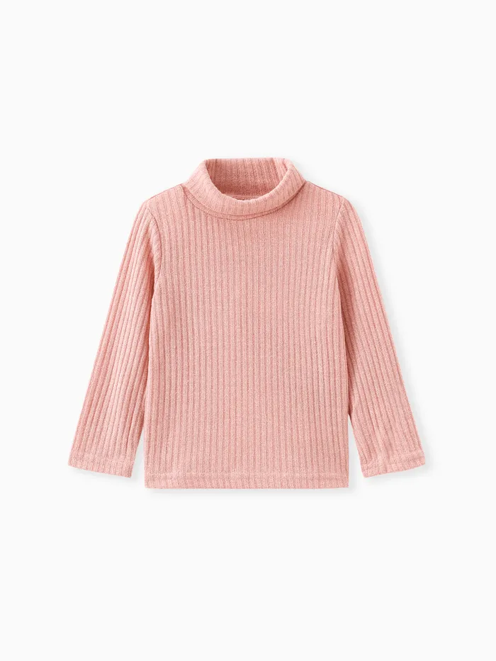 Toddler Boy/Girl Turtleneck Textured Tee