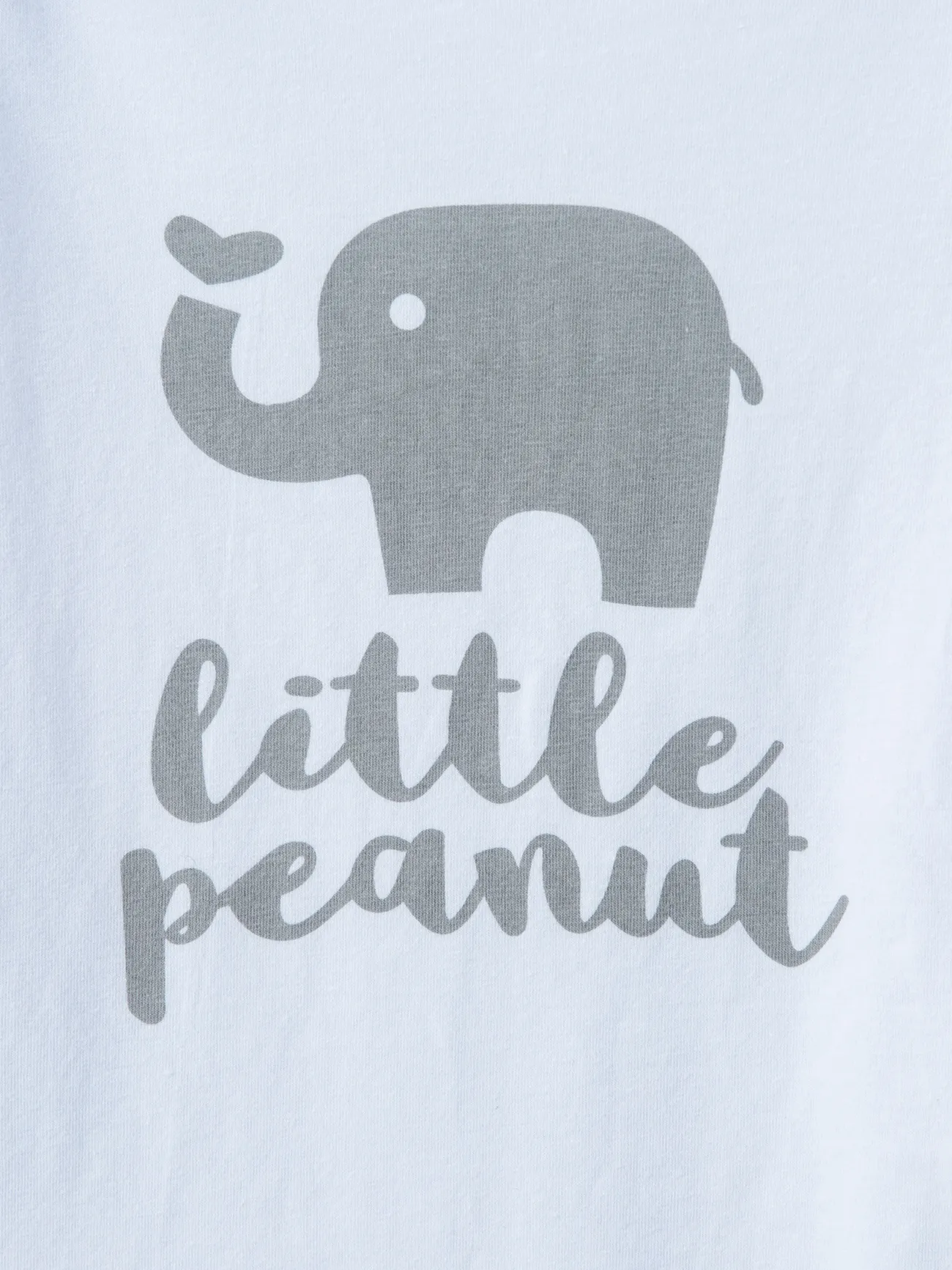 Multi-color - 3pcs Baby Boy/Girl 95% Cotton Long-sleeve Letter and Elephant Print Set - image 6