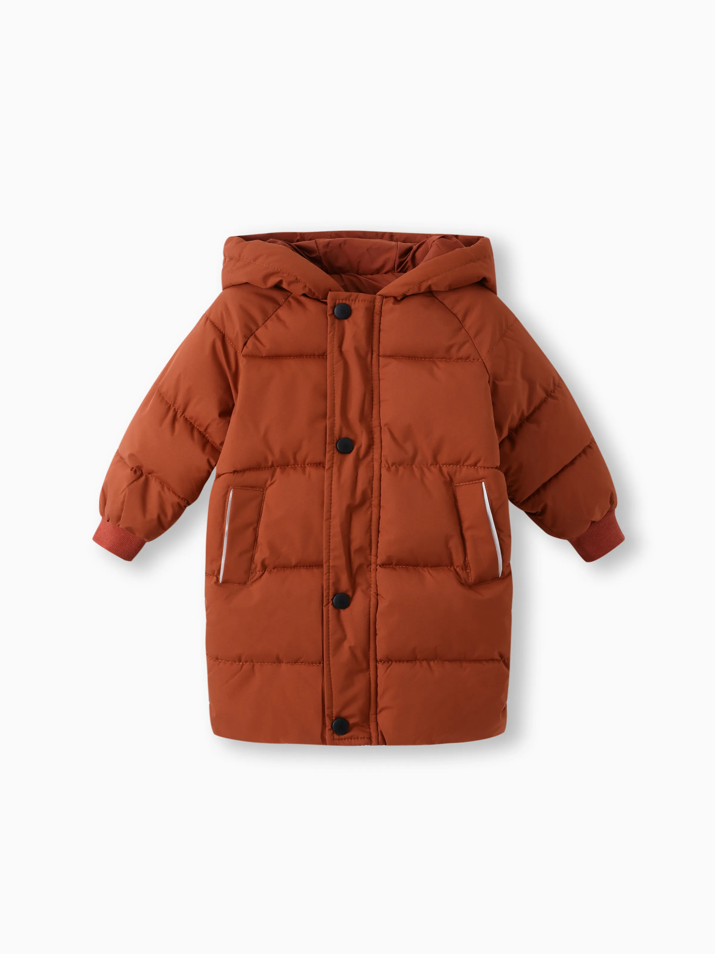 Tout-petit/Enfant Garçon/Fille Manteau veste longue rembourrée en coton à capuche