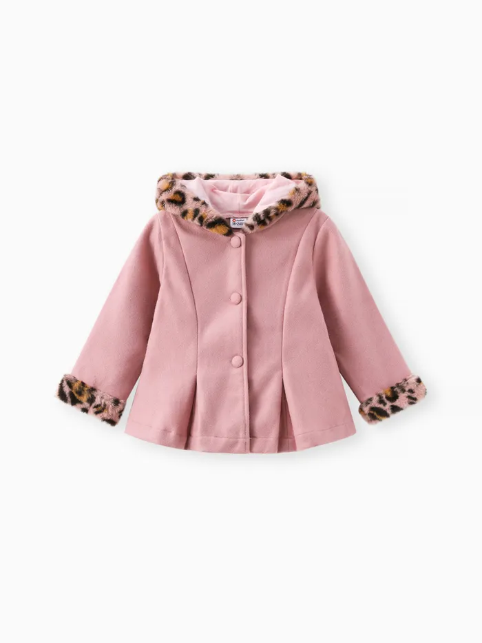 Enfant en bas âge Fille À capuche Doux Manteau / Veste