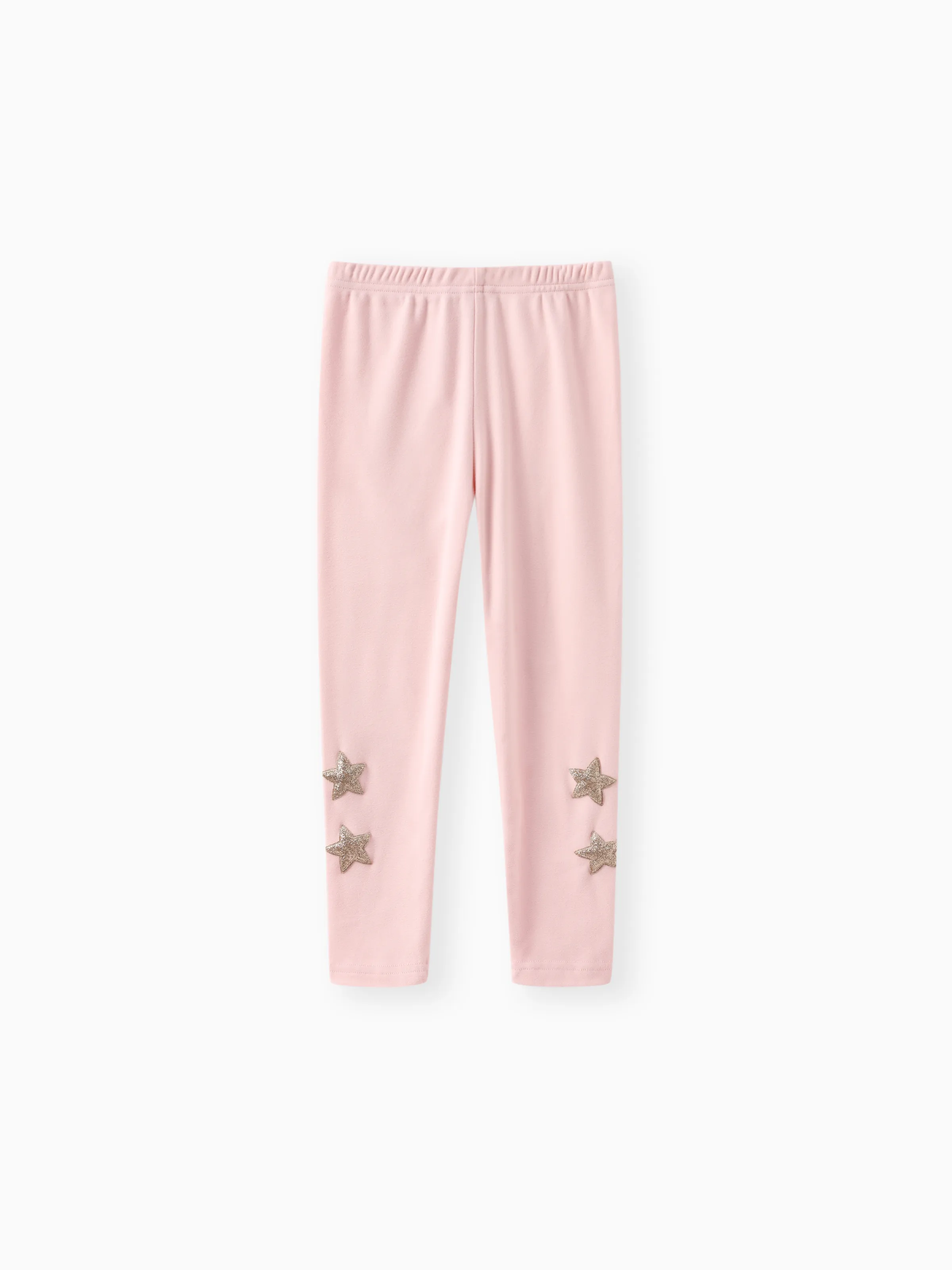 

Kid Girl Glitter Stars Embroidered Elasticized Leggings