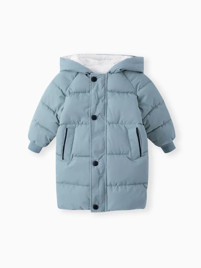 Toddler/Kid Boy/Girl Hooded Long Quilted Puffer Jacket Coat