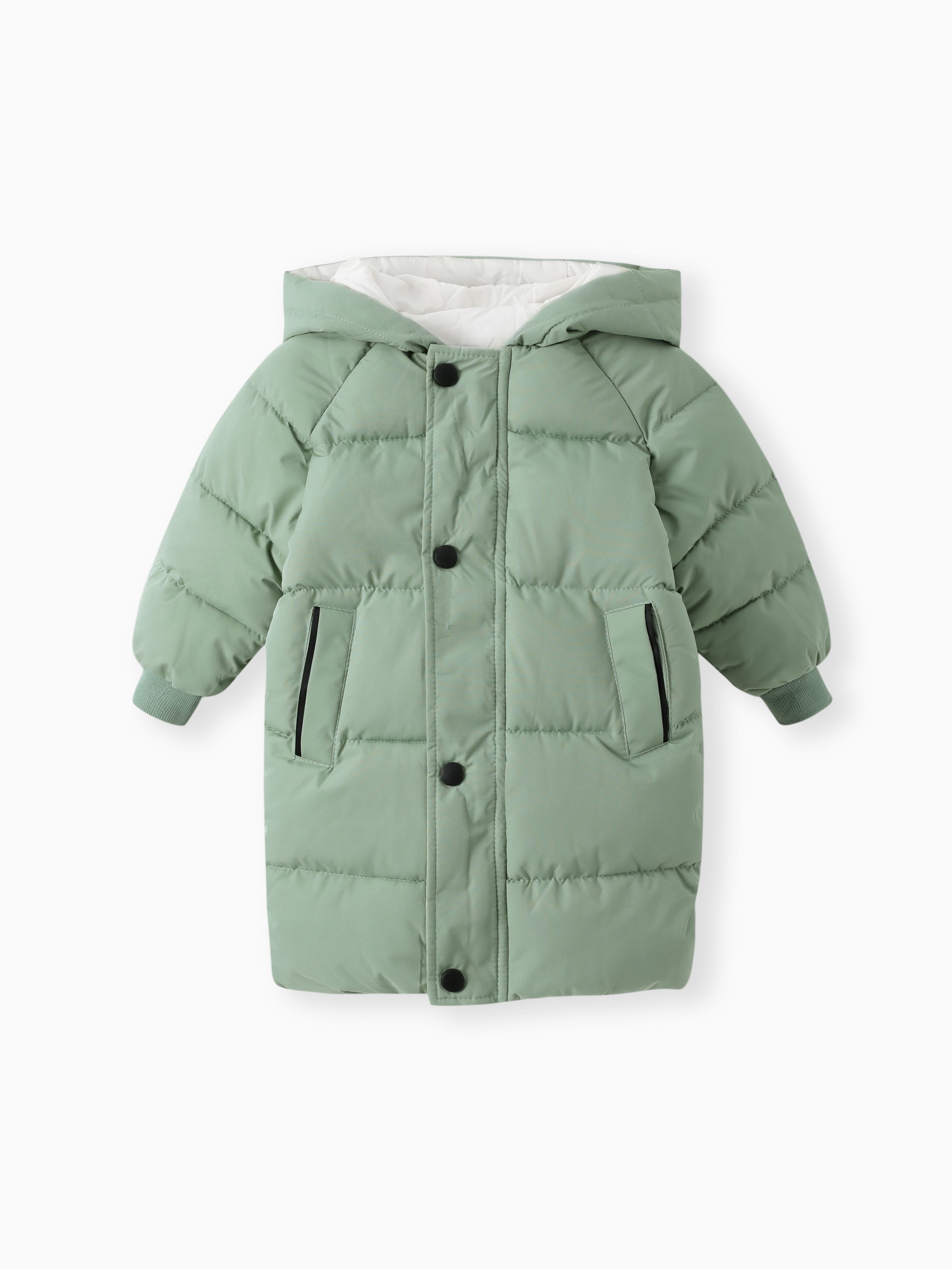 

Toddler/Kid Boy/Girl Hooded Long Quilted Puffer Jacket Coat