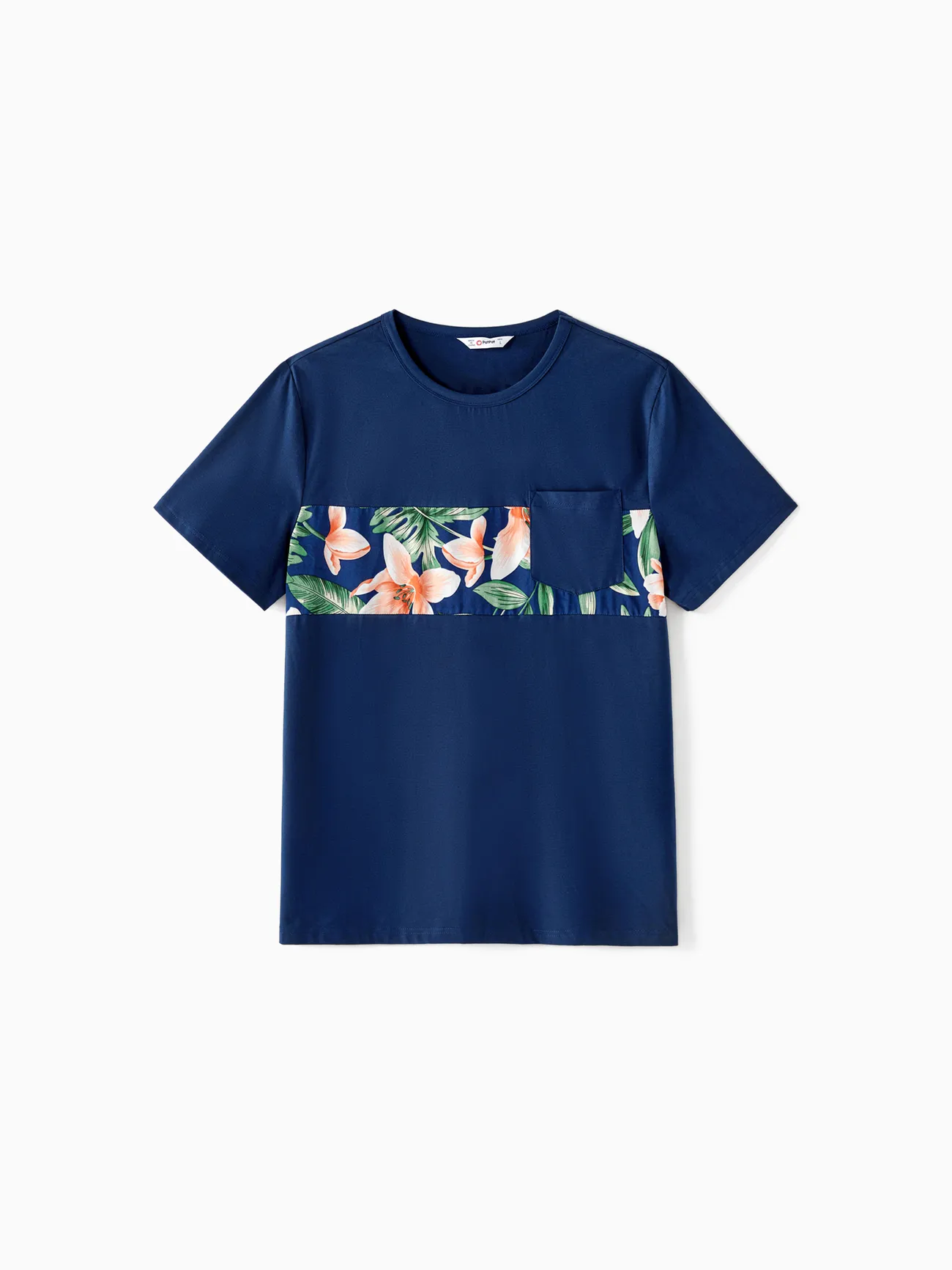 Men - Tropical Vacation Outfits with Plant and Flower Print – Matching Shirts and Dresses - royalblue - image 20