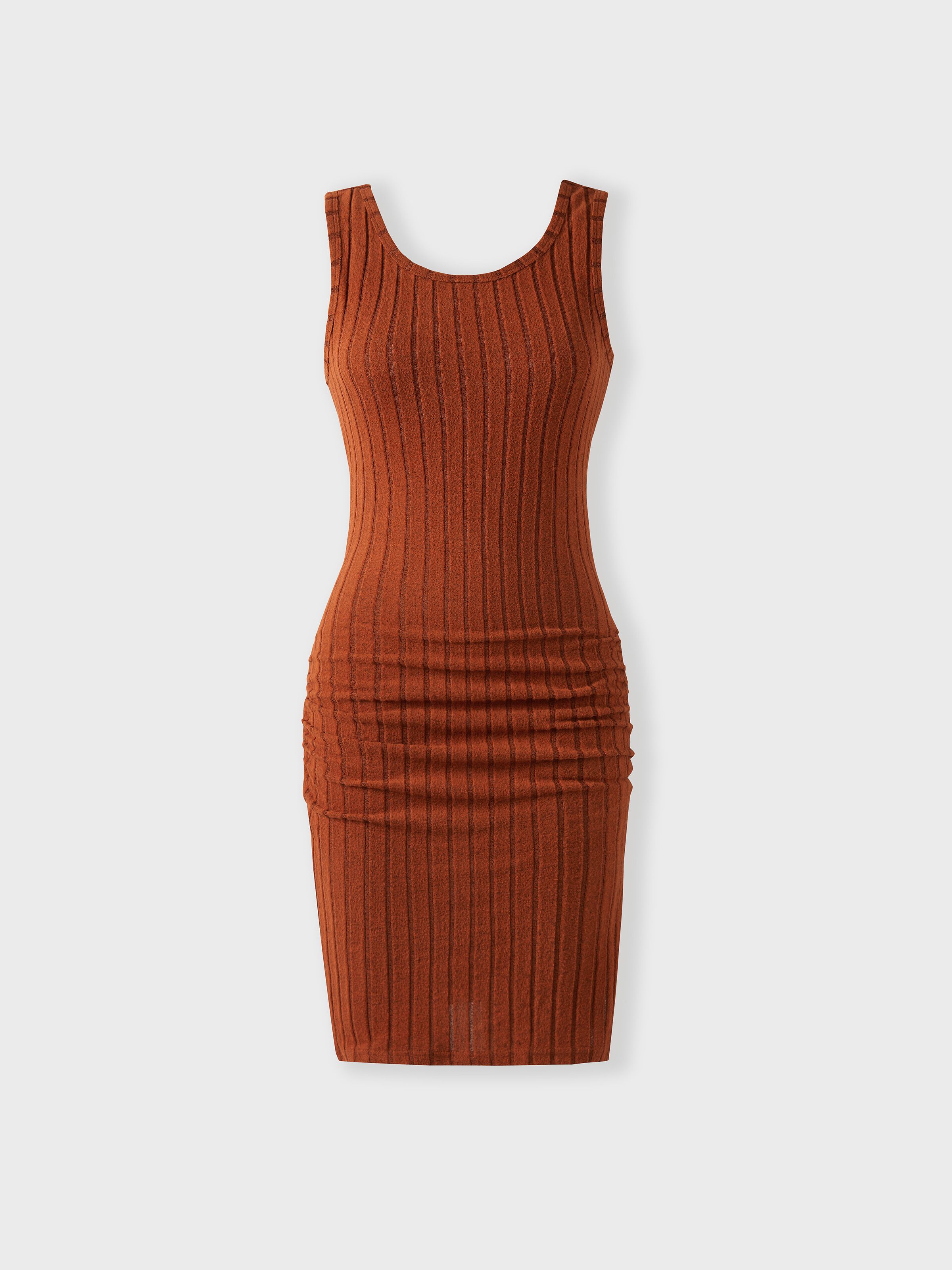 

Family Matching Sets Caramel Color Tee or Ribbed Body-con Dress or Embroidered Tulle Dress