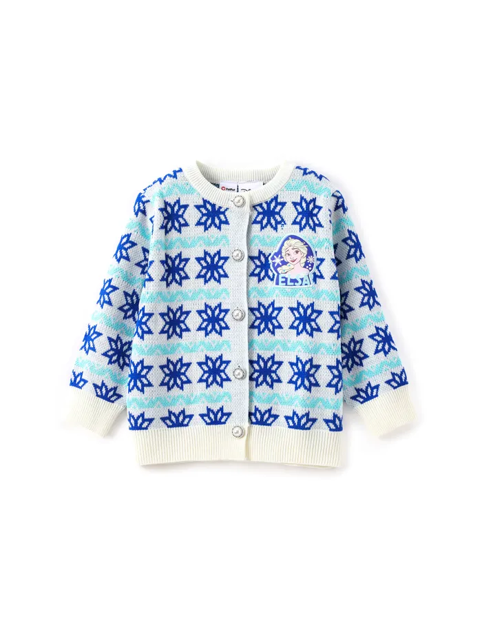 Disney Frozen Toddler Girl Elsa Anna Cardigan Suéter