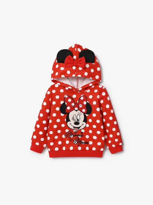 

Disney Mickey and Friends Kid Girls 1pc Polka Dots Print Long-sleeve Hooded Top/Pants