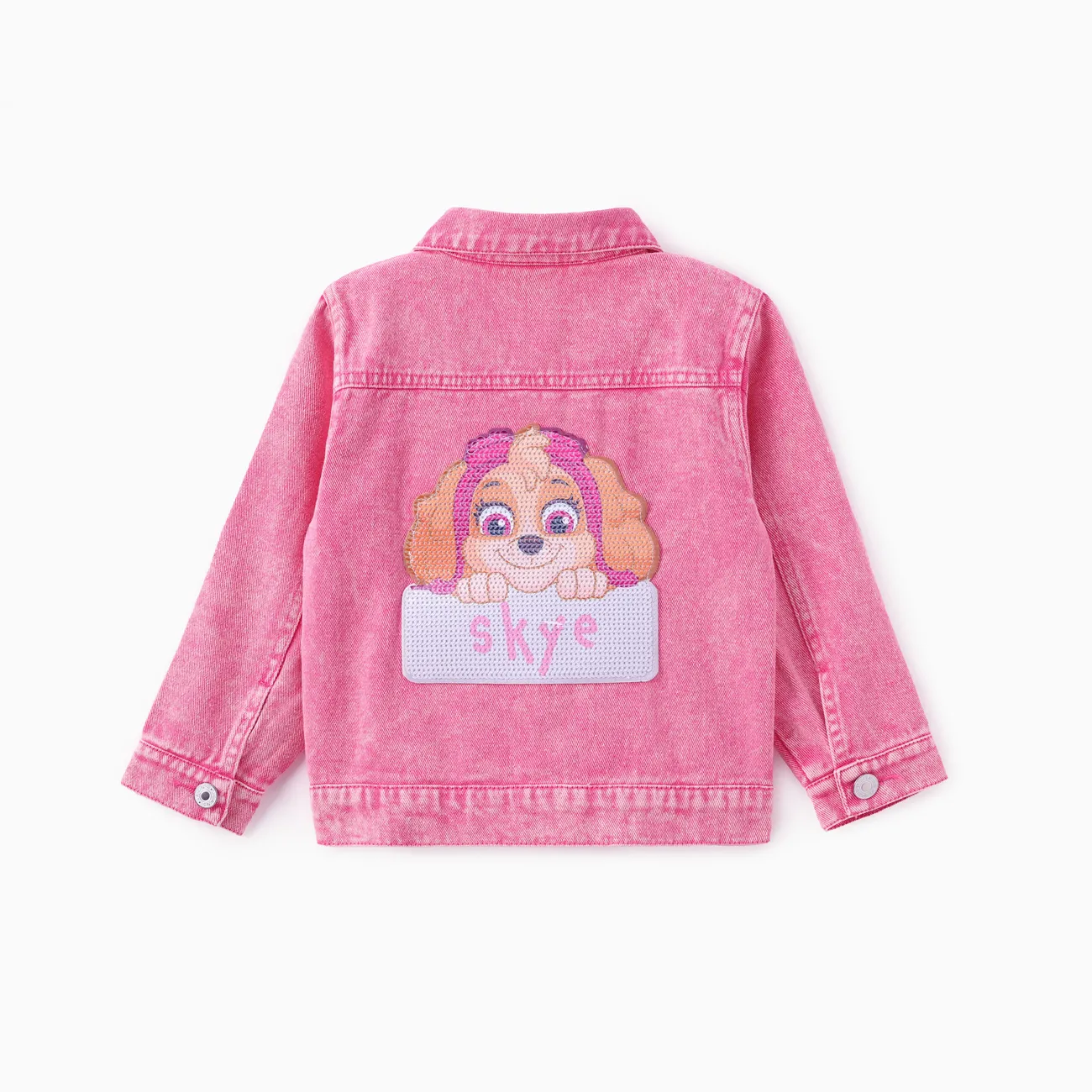 PAW Patrol Toddler/Kid Girl/Boy Skye Chase Embroidered Sequin Denim Jacket