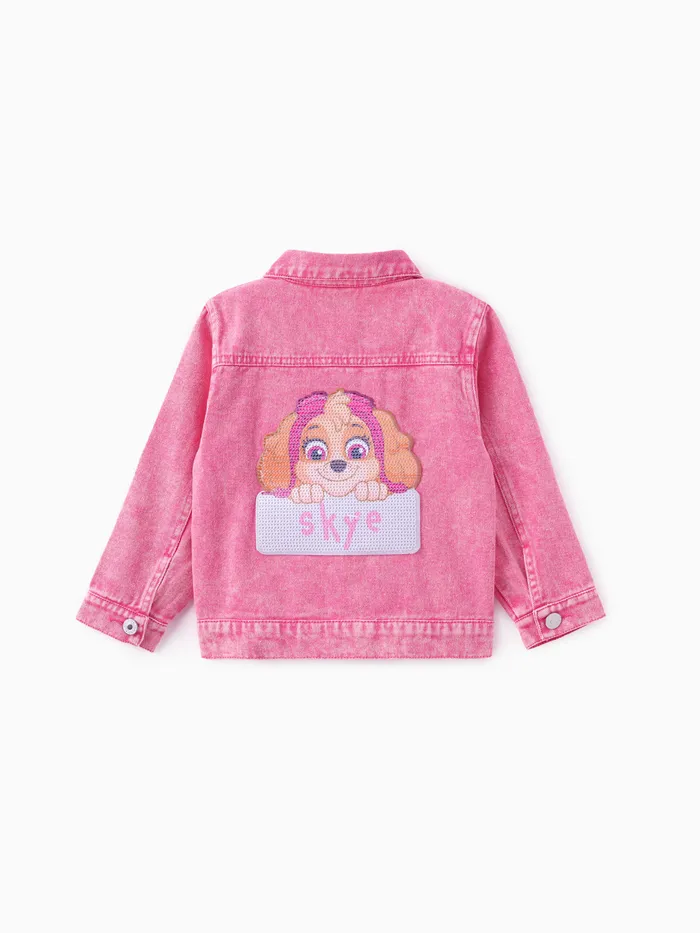PAW Patrol Toddler/Kid Girl/Boy Embroidered Sequin Denim Jacket 
