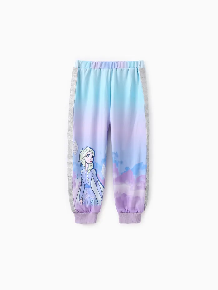 Disney Frozen Niña Pequeña 1pc Elsa Anna Pantalones Tie-dye Degradados