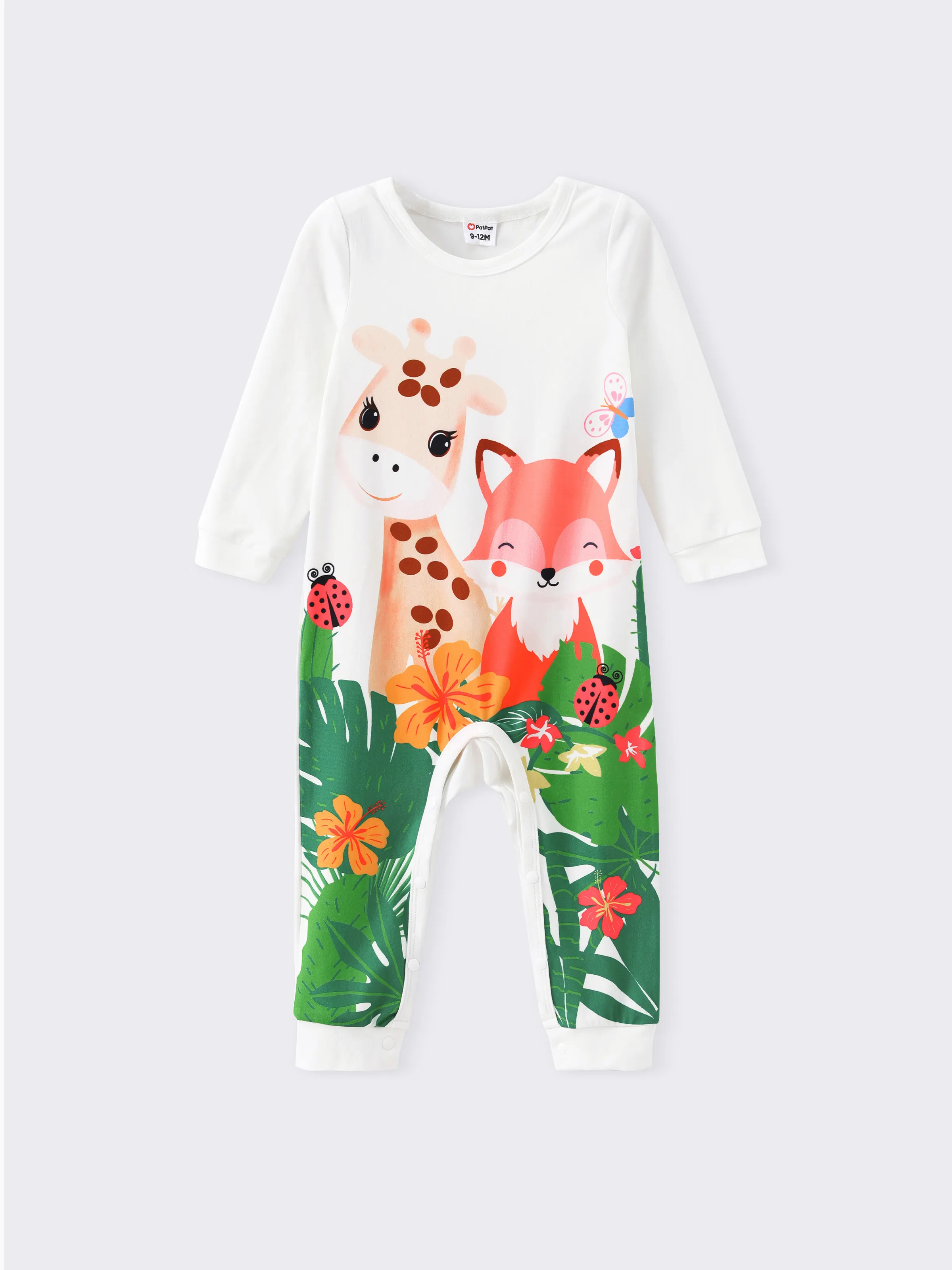 

Baby Boy/Girl Childlike Animal Print Jumpsuit