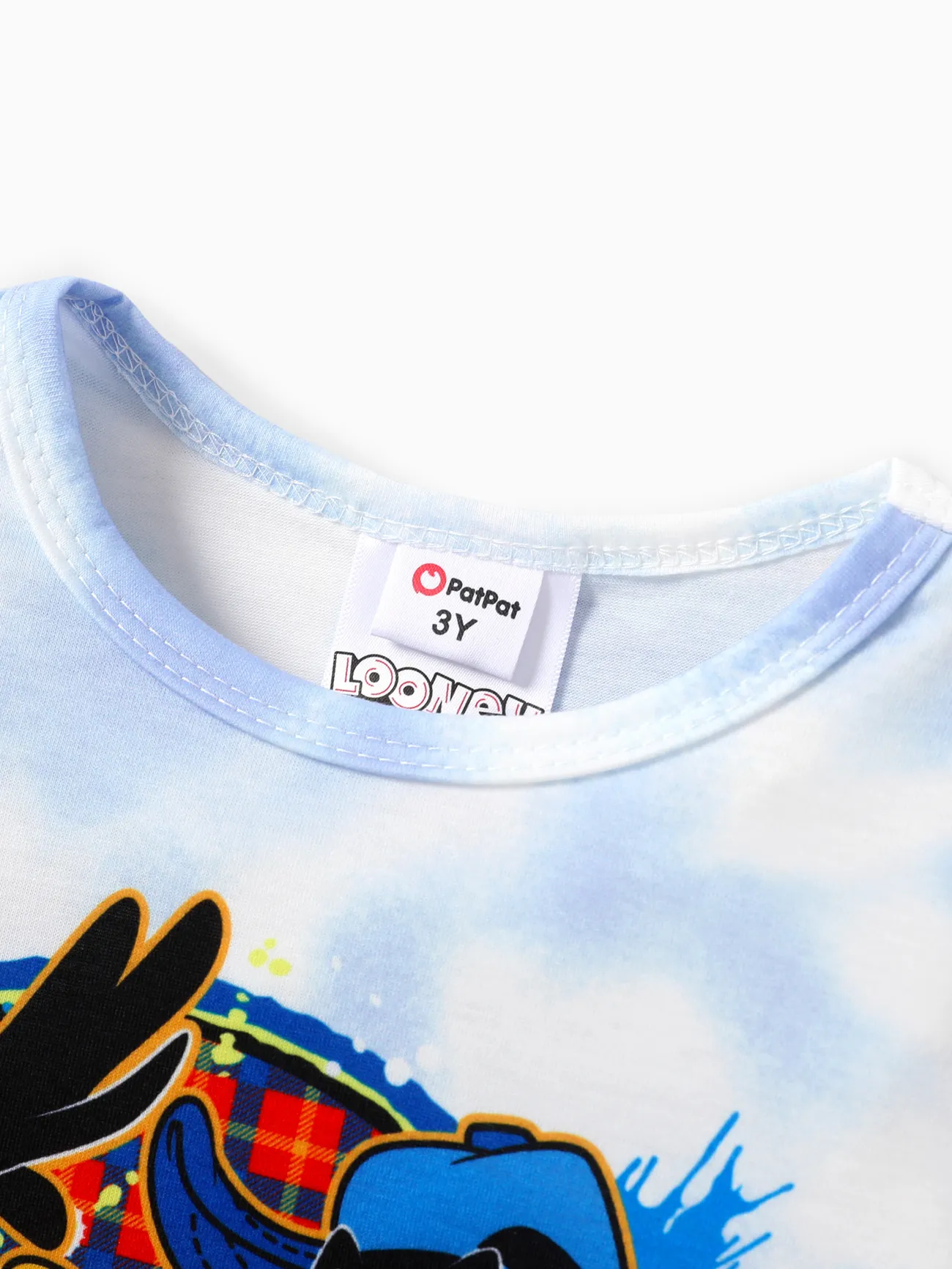 Blue - Looney Tunes 2pcs Toddler/Kid Boy/Girl Tyedyed Casual Sets
- image 3
