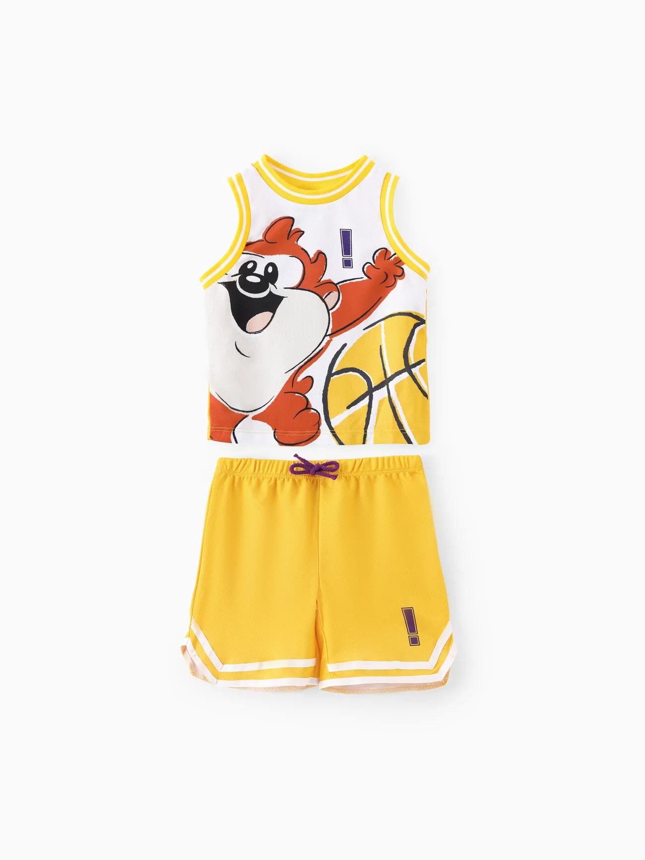 

Looney Tunes 2pcs Toddler Girls Sporty Character Print Tank Top&Shorts Set