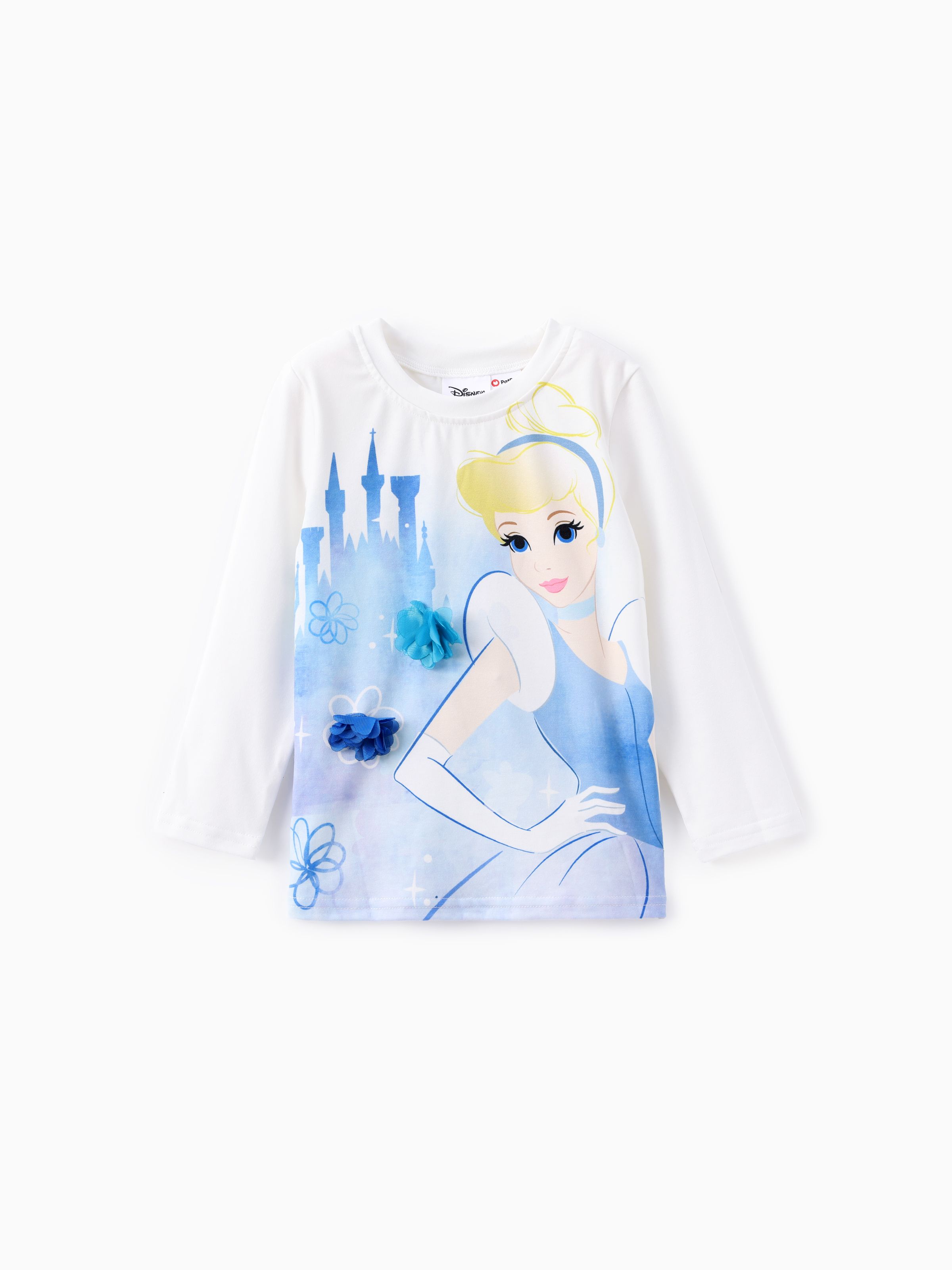 

Disney Princess Toddler Girl 1pc Snow White 3D Flower Long-sleeve T-shirt