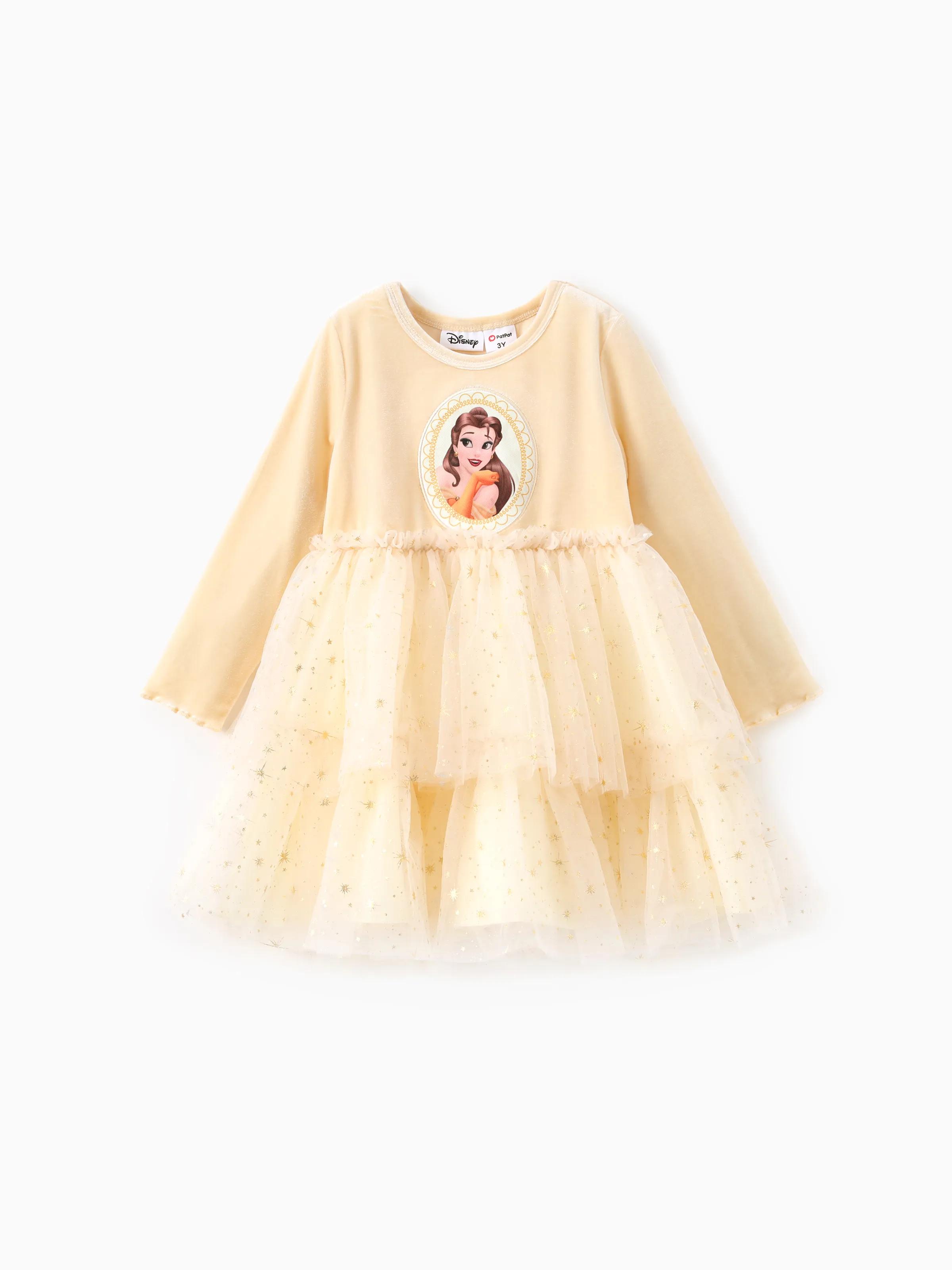 

Disney Princess Toddler Girl 1pc Rapunzel/Belle Long-sleeve Tulle Dress