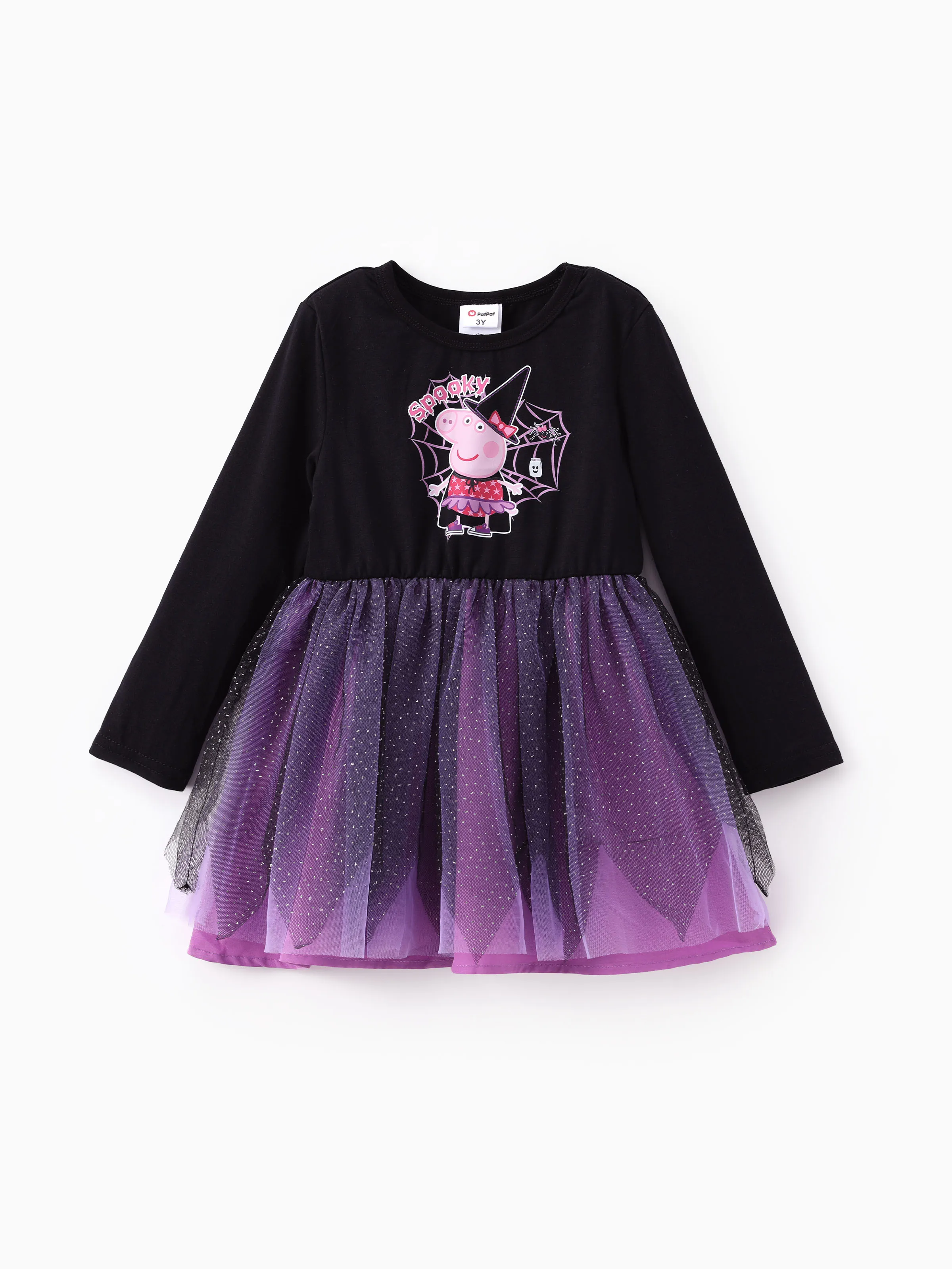 

Peppa Pig Toddler Girl 1pc Spider Peppa Halloween Tulle Dress